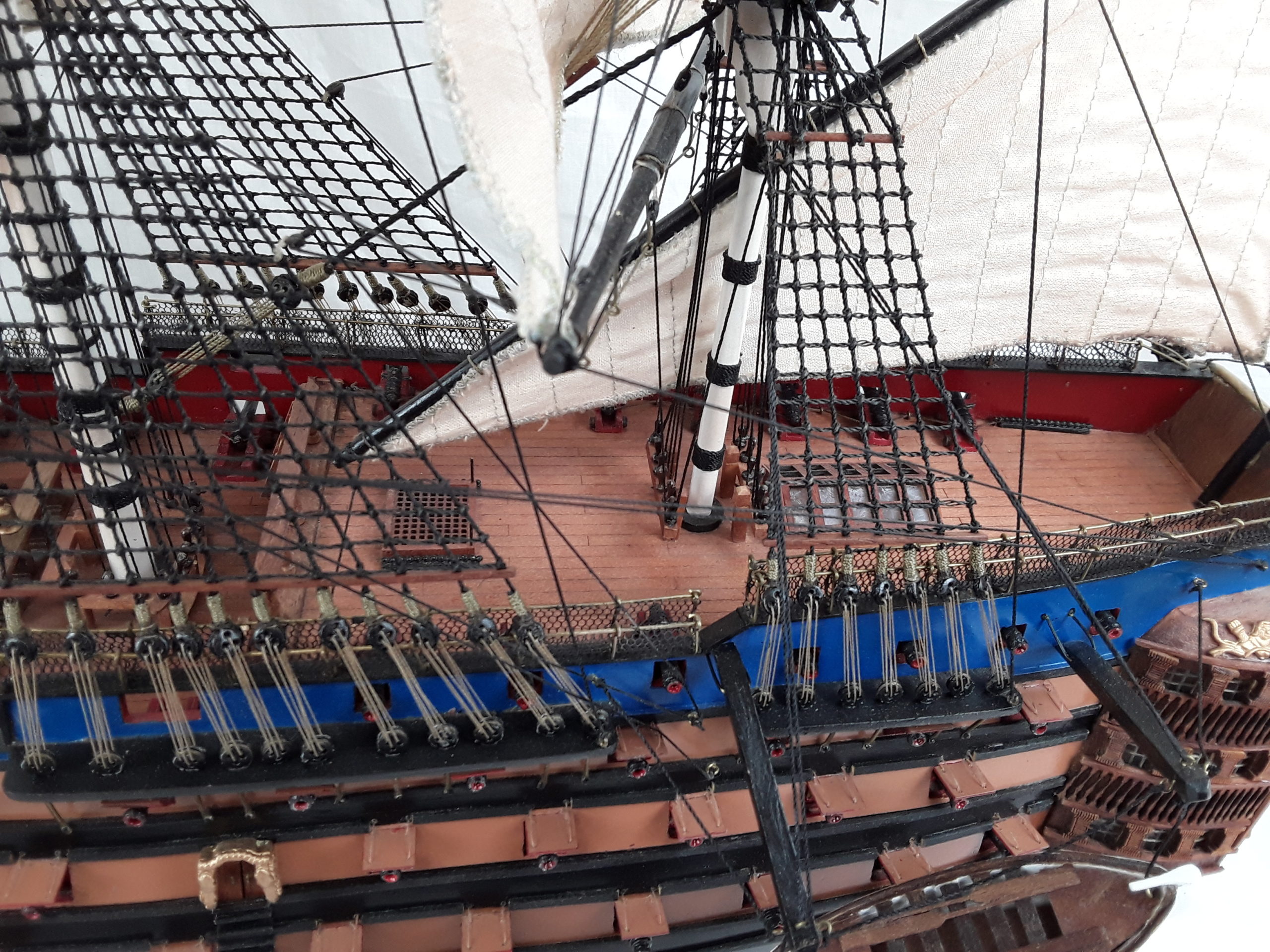 French Three Decker 1757 Ville De Paris Model Ship - Image 18