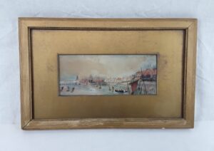 Alice Clementine Clarke (1872-1952) Watercolour Of Portsmouth Harbour