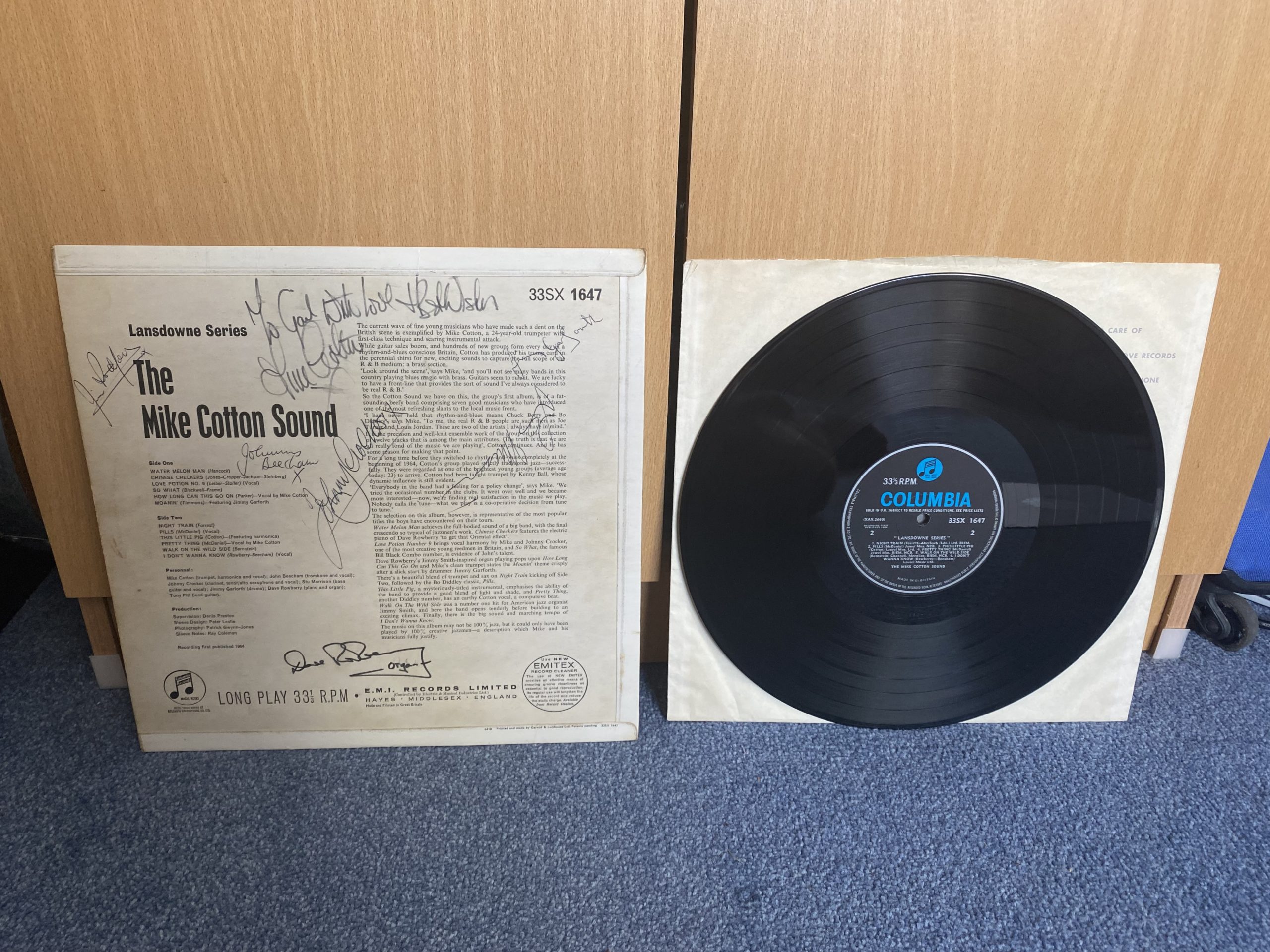 The Mike Cotton Sound SIGNED Mono 1964 Vinyl LP RARE - Image 4