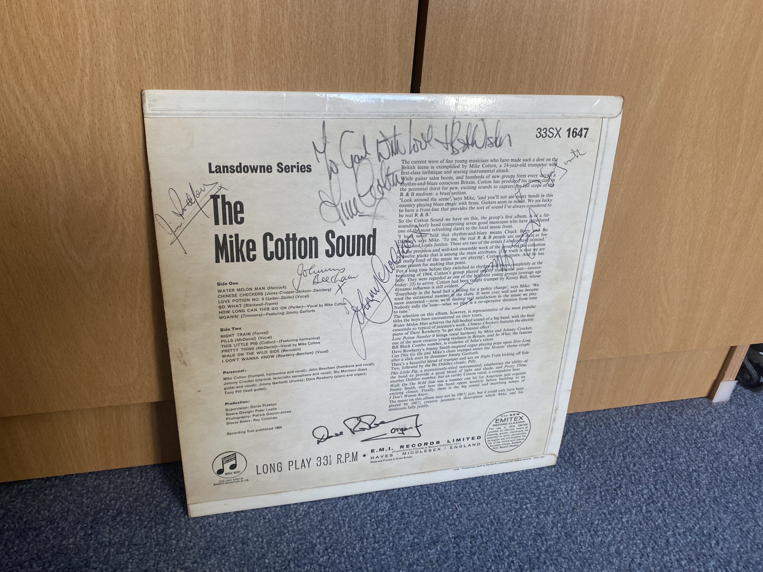 The Mike Cotton Sound SIGNED Mono 1964 Vinyl LP RARE - Image 5
