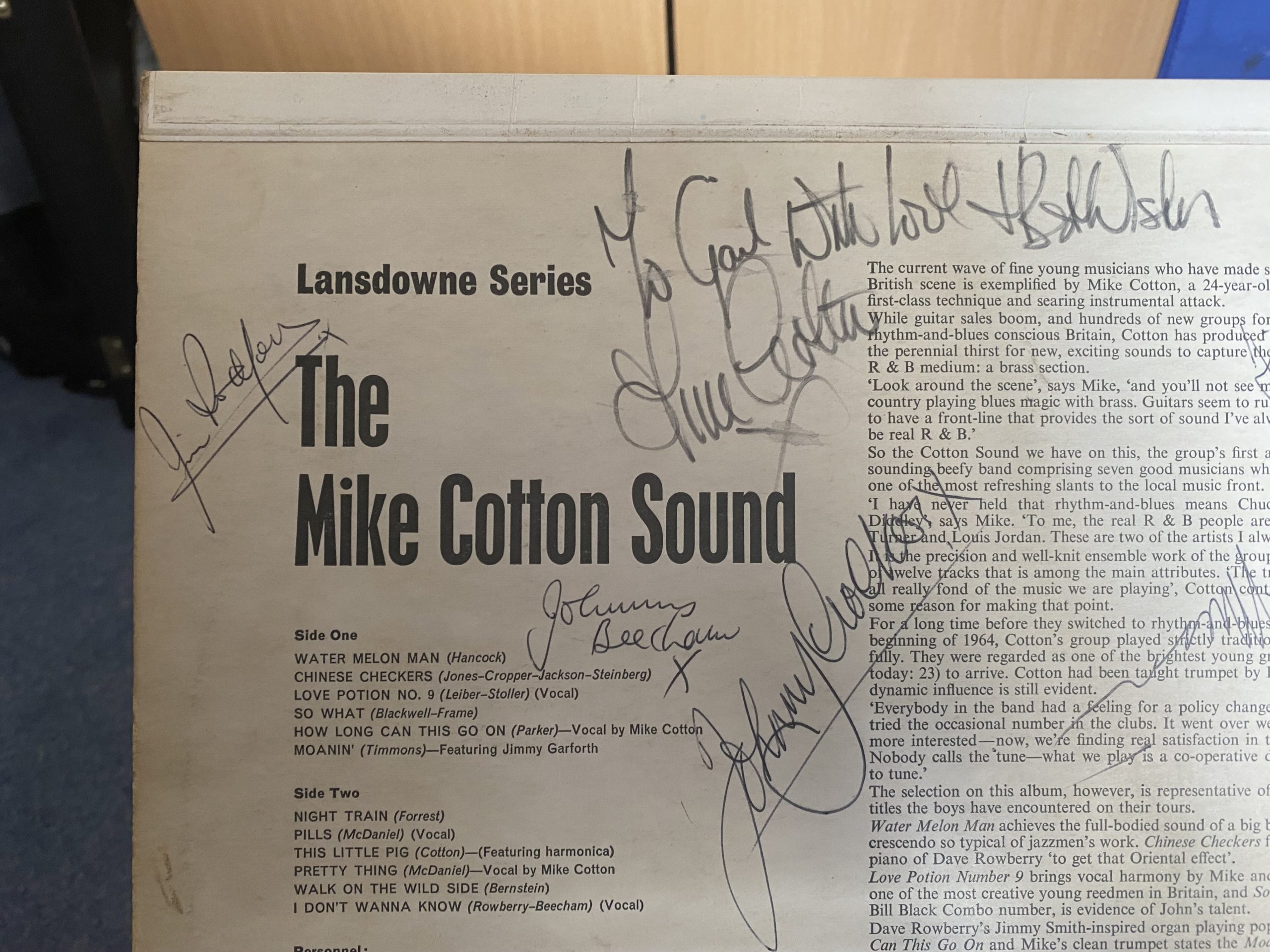 The Mike Cotton Sound SIGNED Mono 1964 Vinyl LP RARE - Image 8