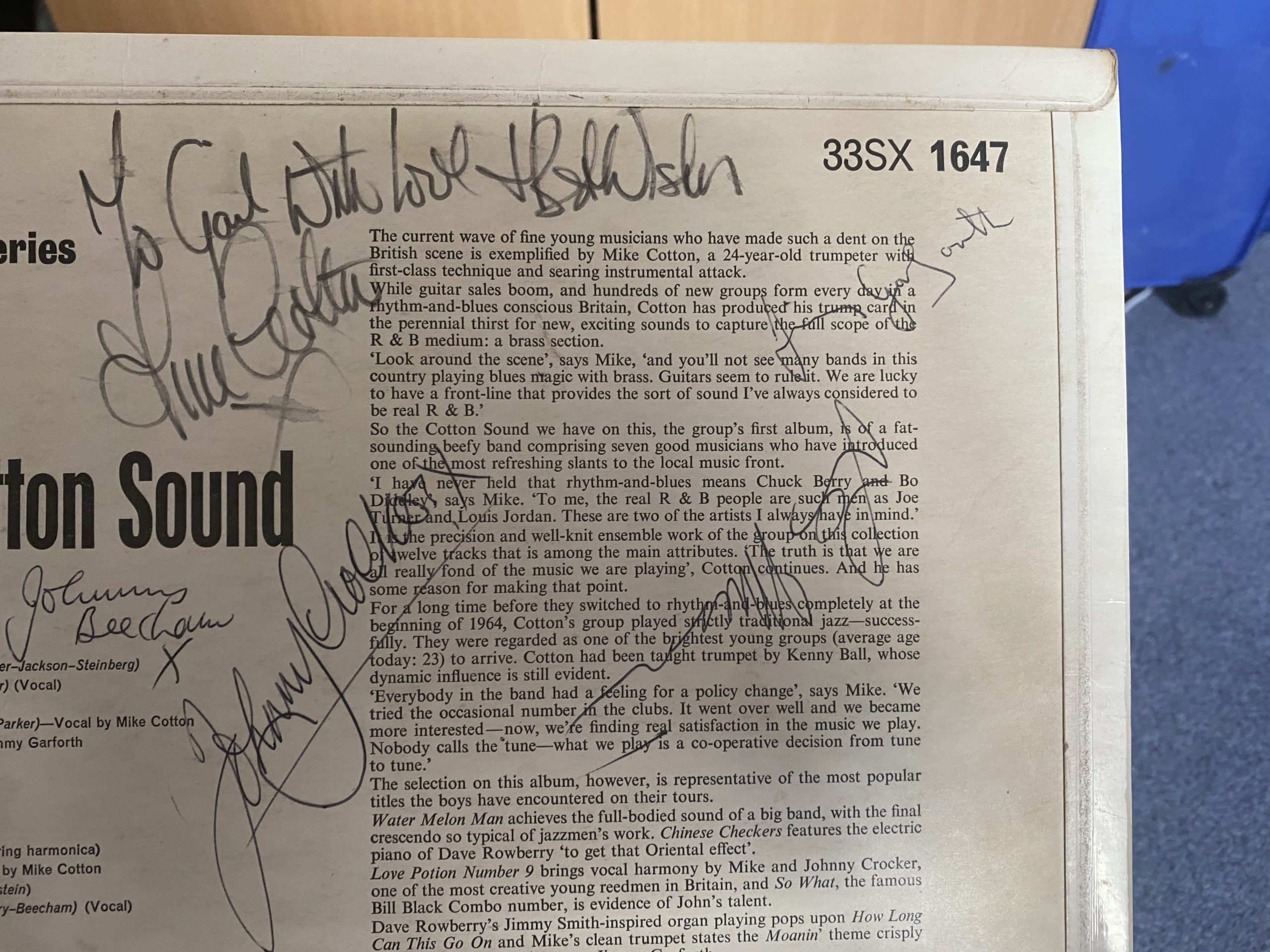 The Mike Cotton Sound SIGNED Mono 1964 Vinyl LP RARE - Image 9
