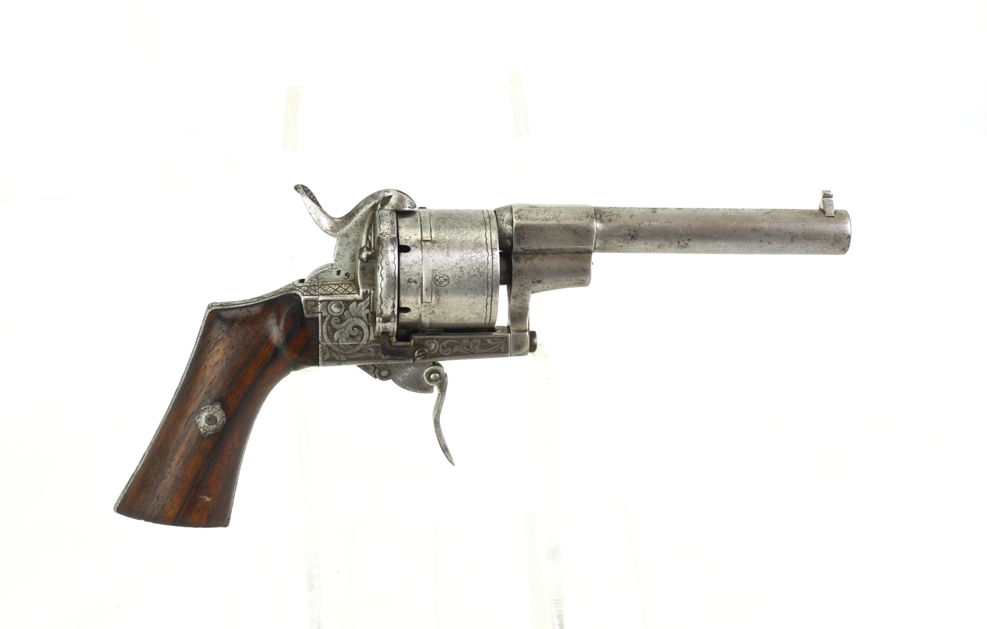 Pre-1877 Lefaucheux Ornate Pinfire Revolver