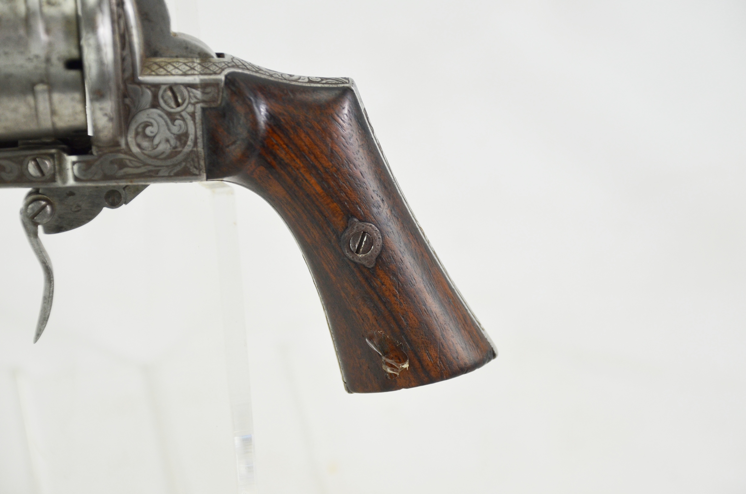 Pre-1877 Lefaucheux Ornate Pinfire Revolver - Image 9