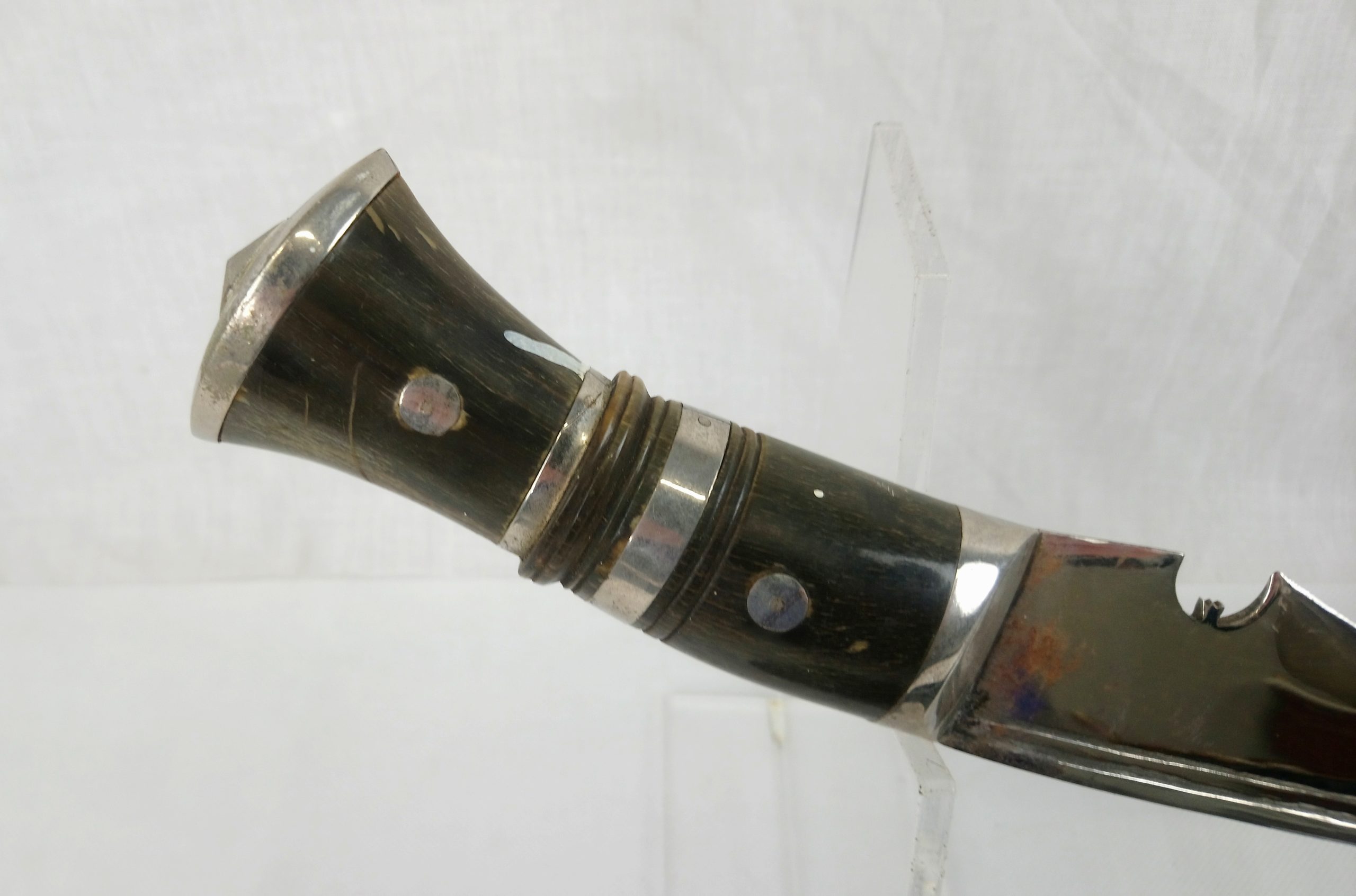 Kukri, Karda, Chakmak And Black Leather Scabbard - Image 8