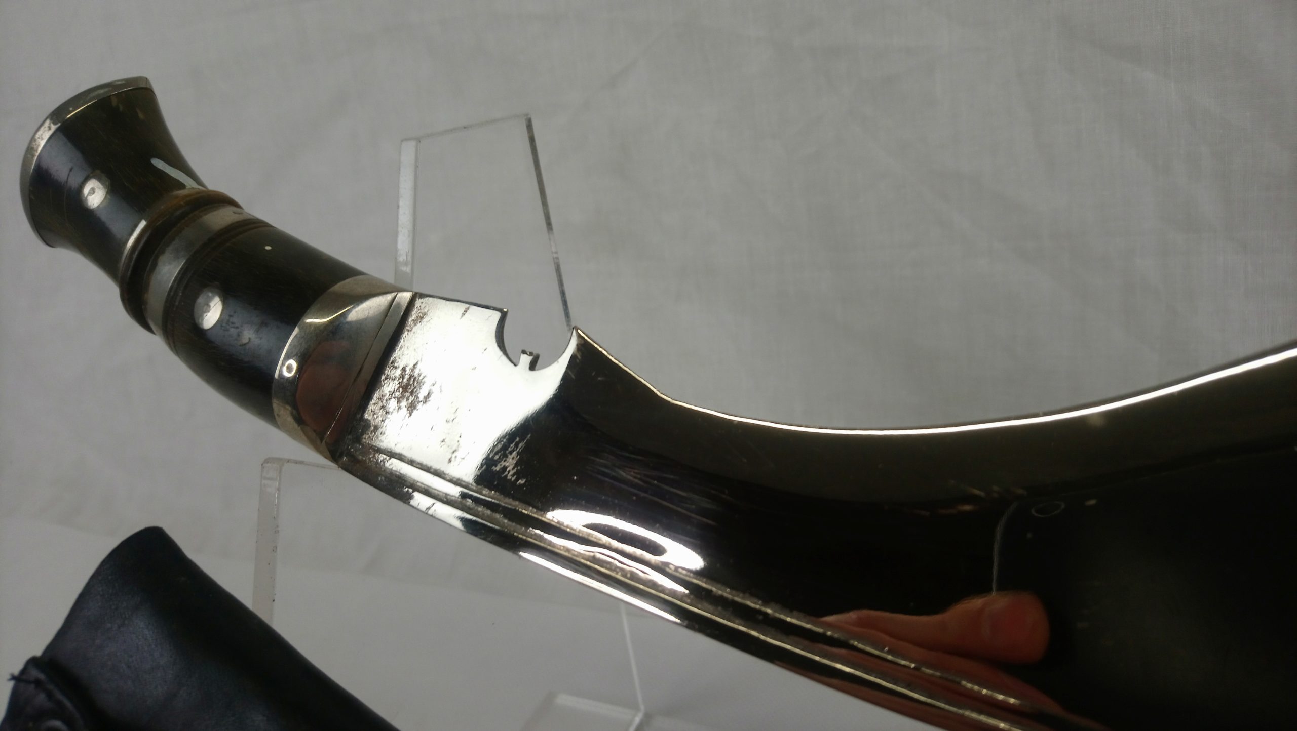 Kukri, Karda, Chakmak And Black Leather Scabbard - Image 7