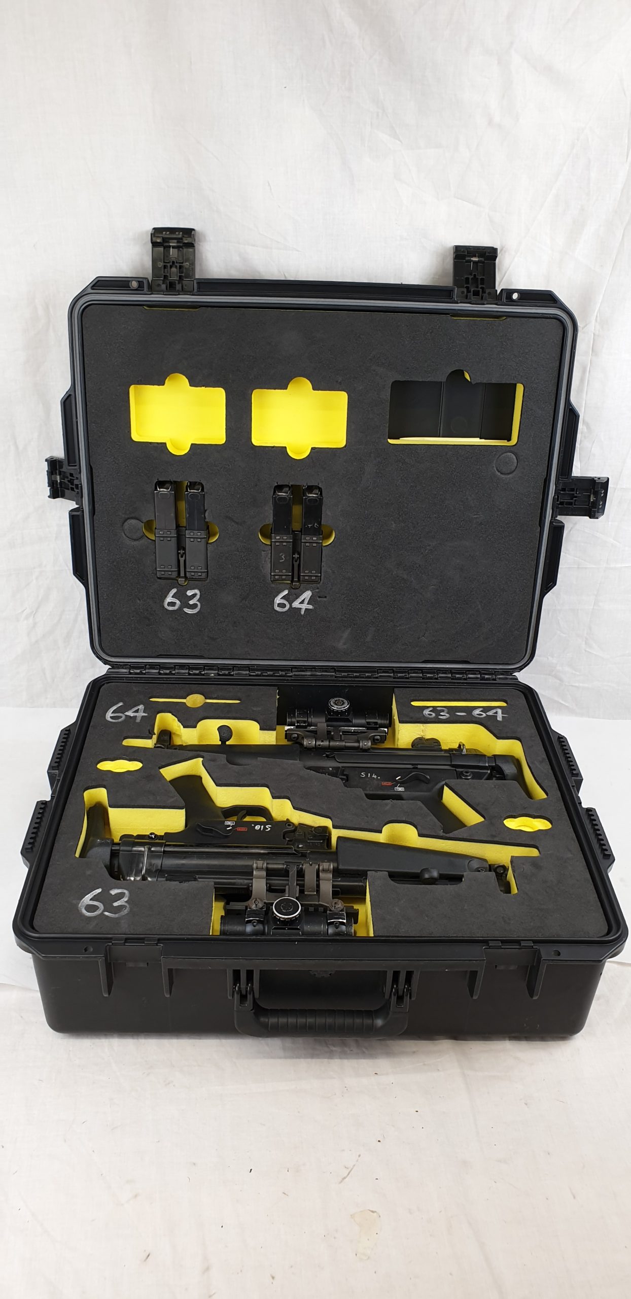 Cased Pair of Heckler and Koch MP5A3 Cal. 9mm Sub Machine Gun
