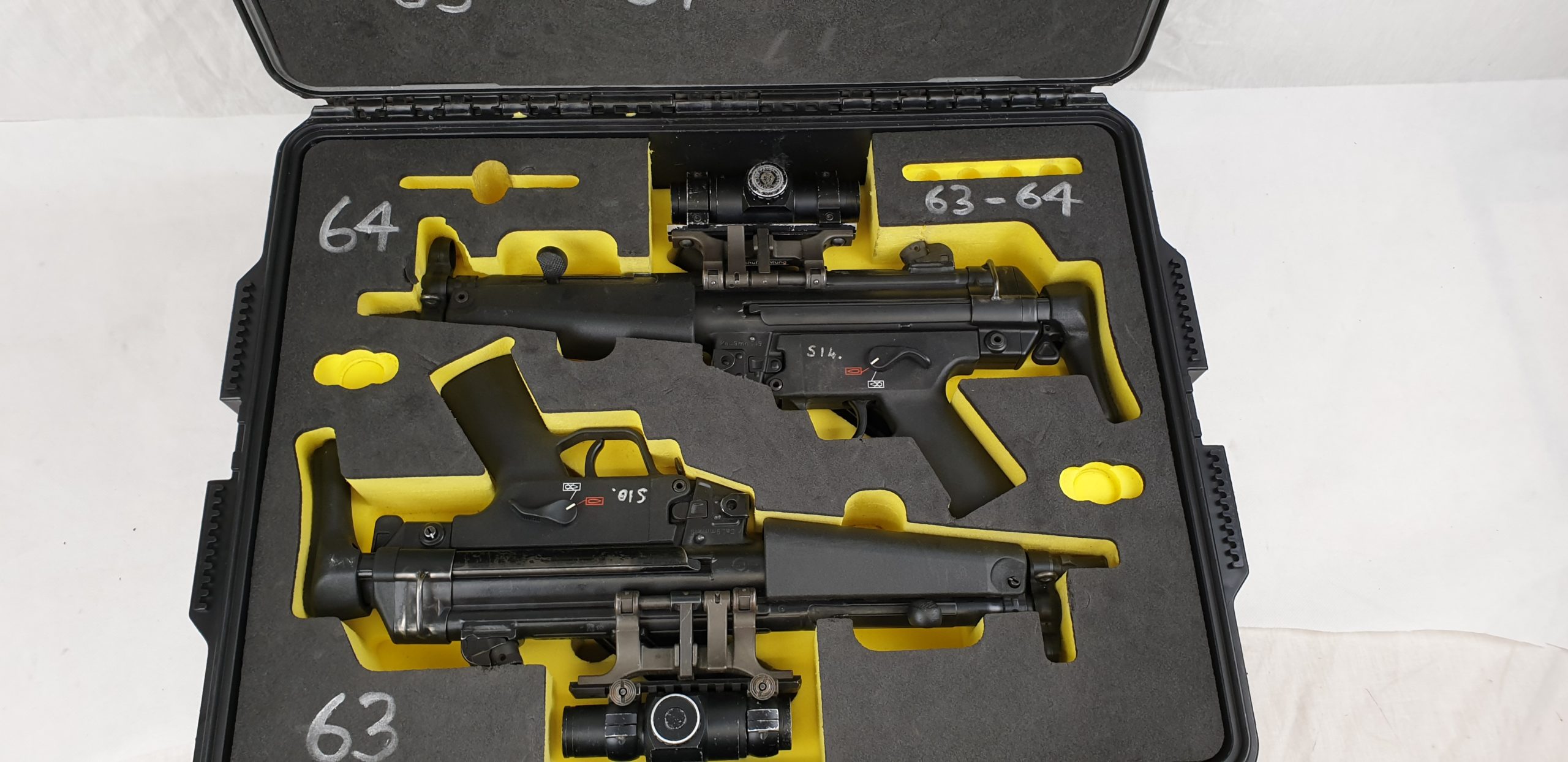 Cased Pair of Heckler and Koch MP5A3 Cal. 9mm Sub Machine Gun - Image 4