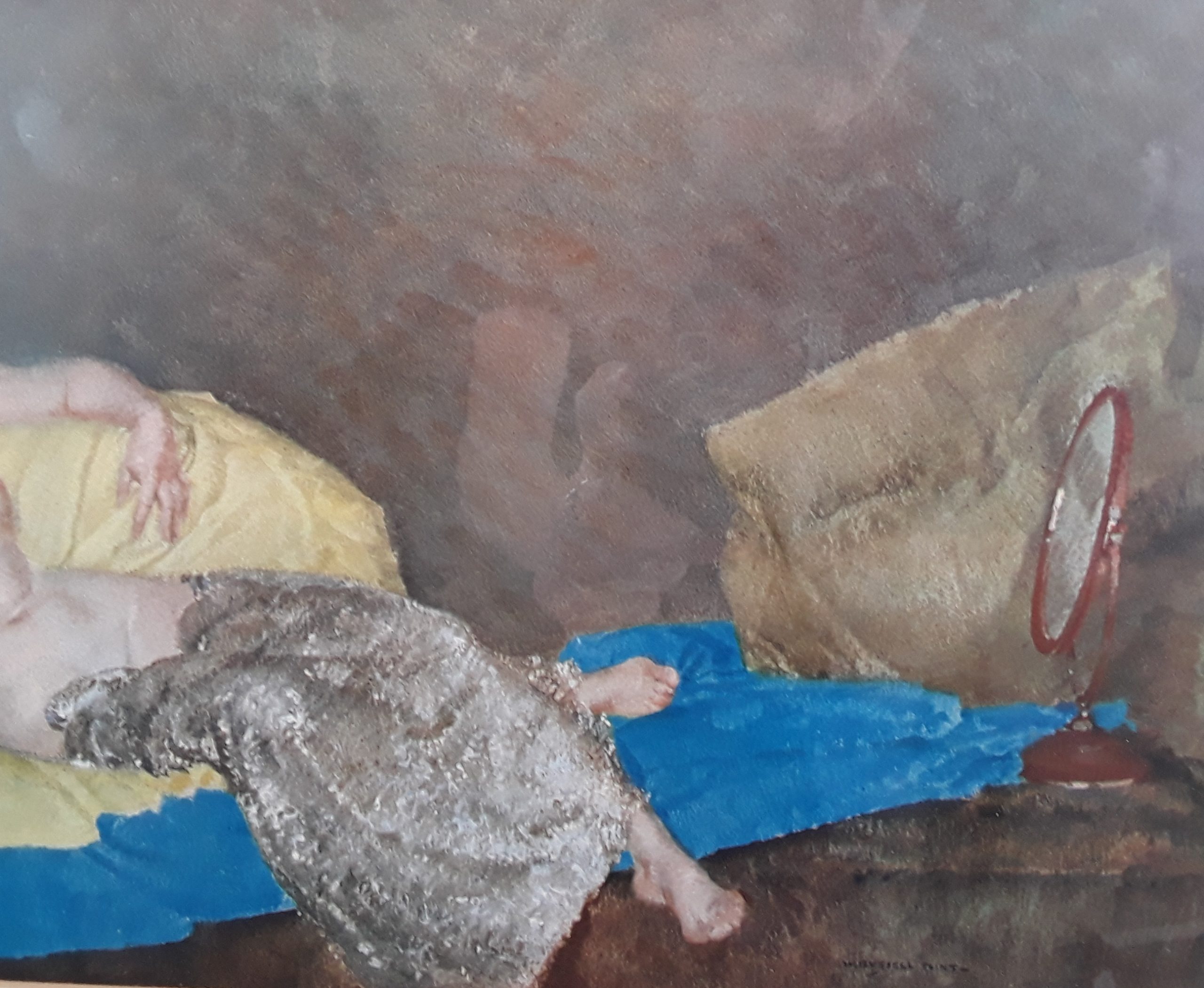 Russell Flint Print Of A Semi-Nude Reclining Lady - Image 3