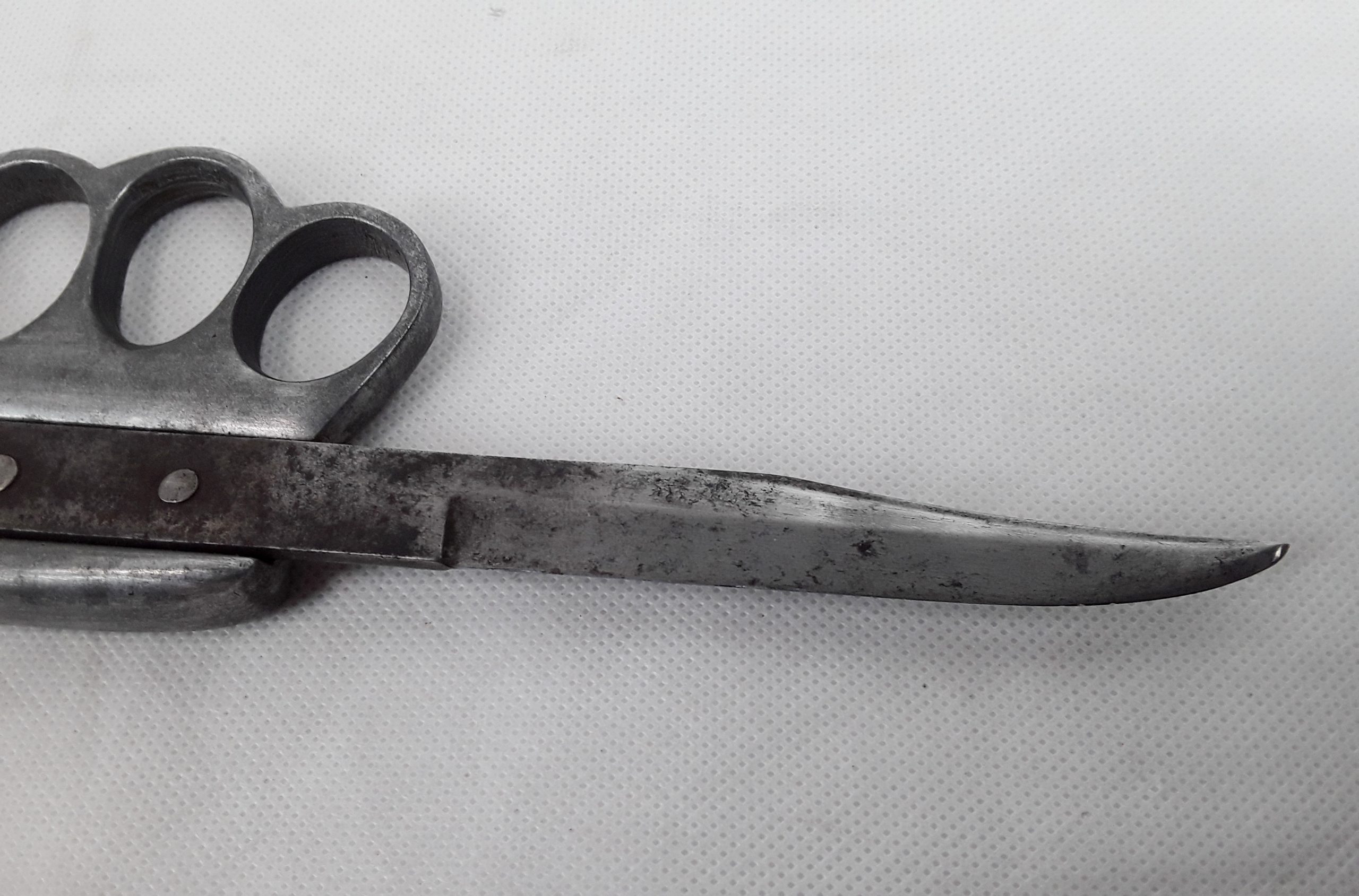 WW1 Trench Knuckle Duster Knife By Clements With Its Original Scabbard - Image 5