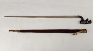 1888 Enfield 1876 Pattern Bayonet And Scabbard Bushed For .303