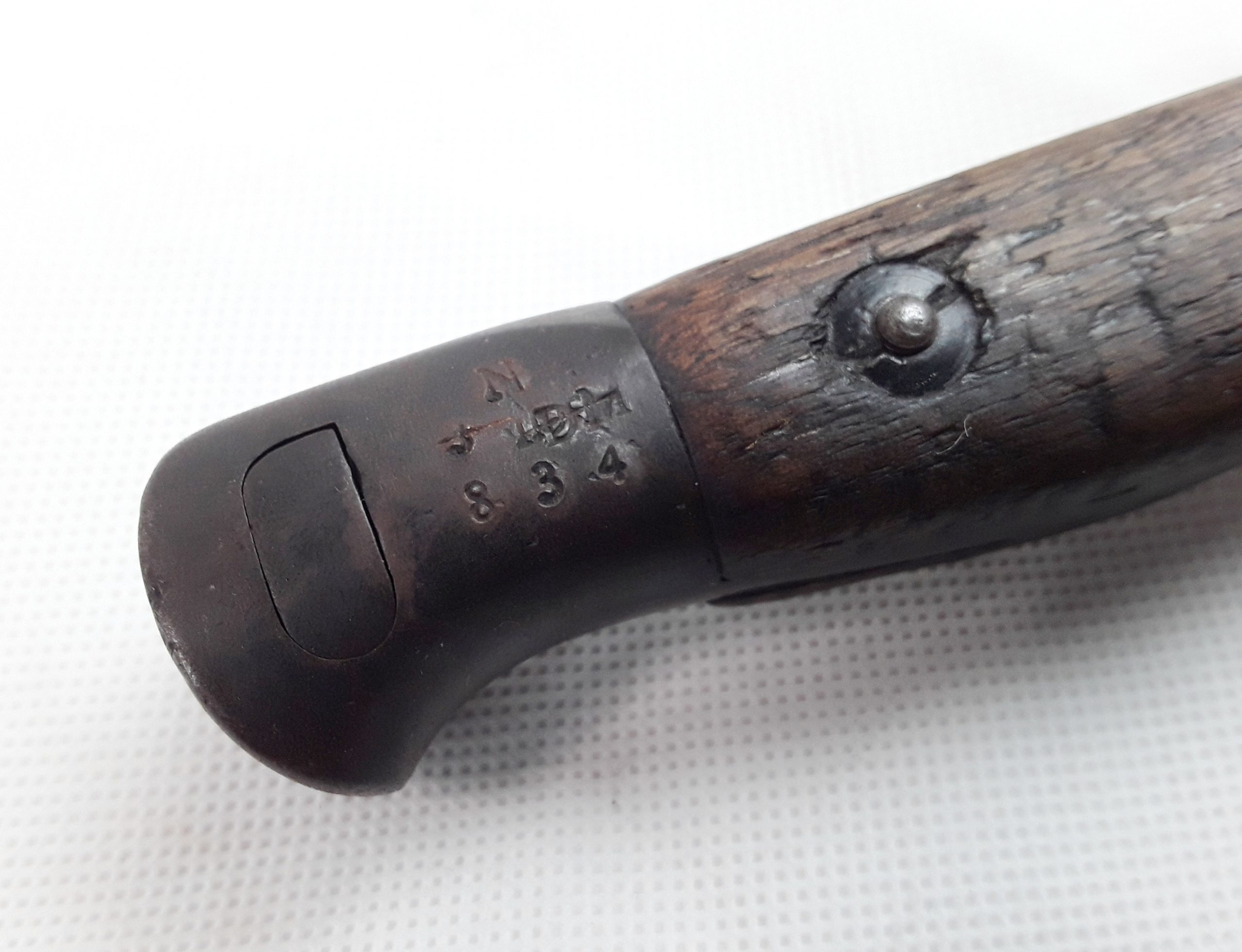 1910 Sanderson P1907 Hooked Quillion Bayonet 3rd Battalion Durham Light Infantry - Image 9