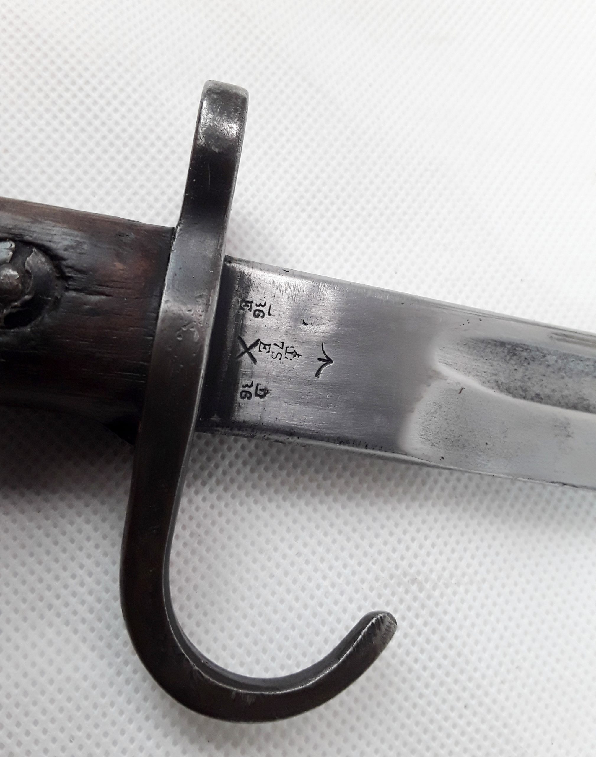 1910 Sanderson P1907 Hooked Quillion Bayonet 3rd Battalion Durham Light Infantry - Image 3