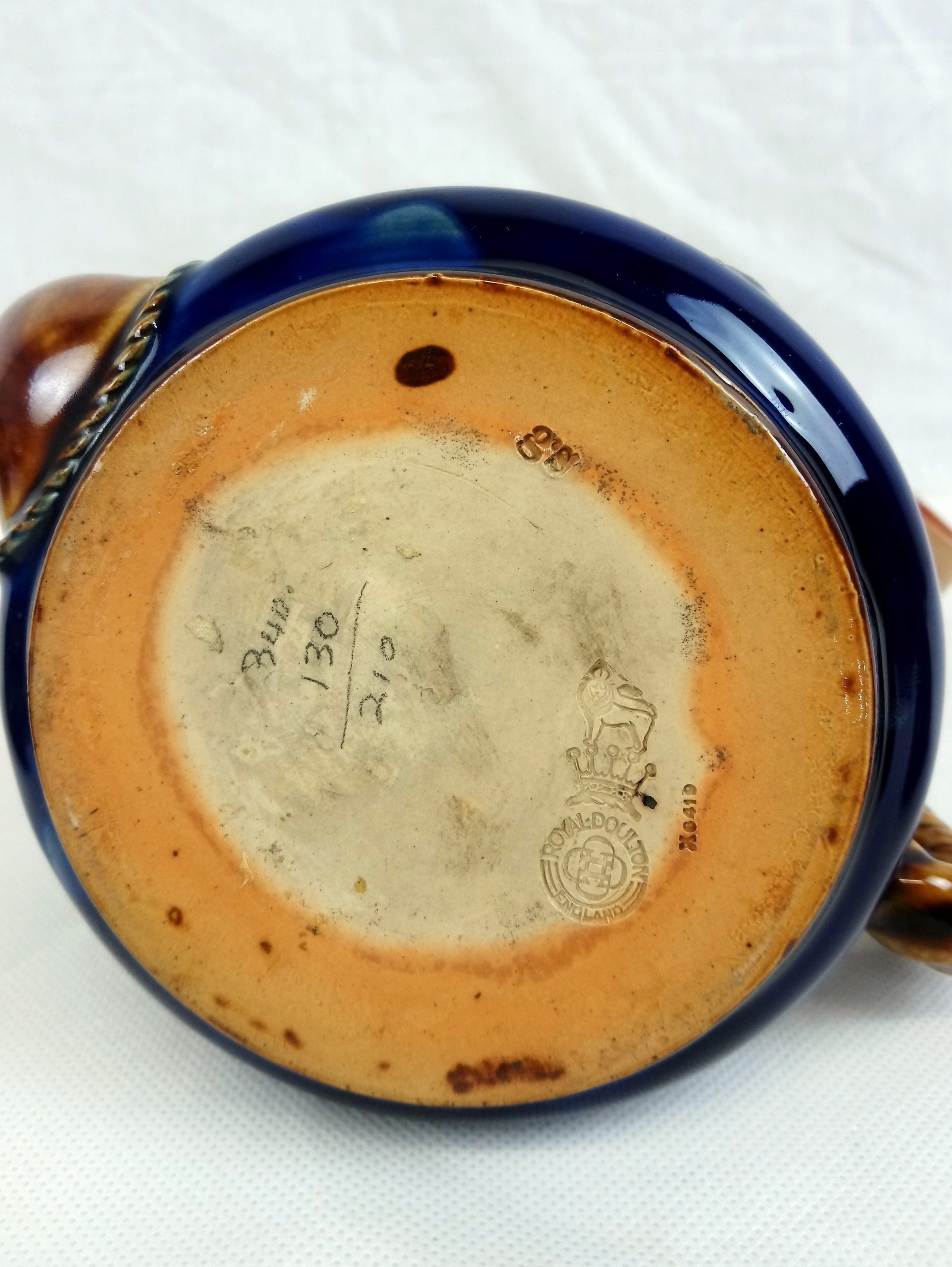 Circa 1905 Royal Doulton Nelson Tea Pot, Milk Jug And Sugar Bowl - Image 10