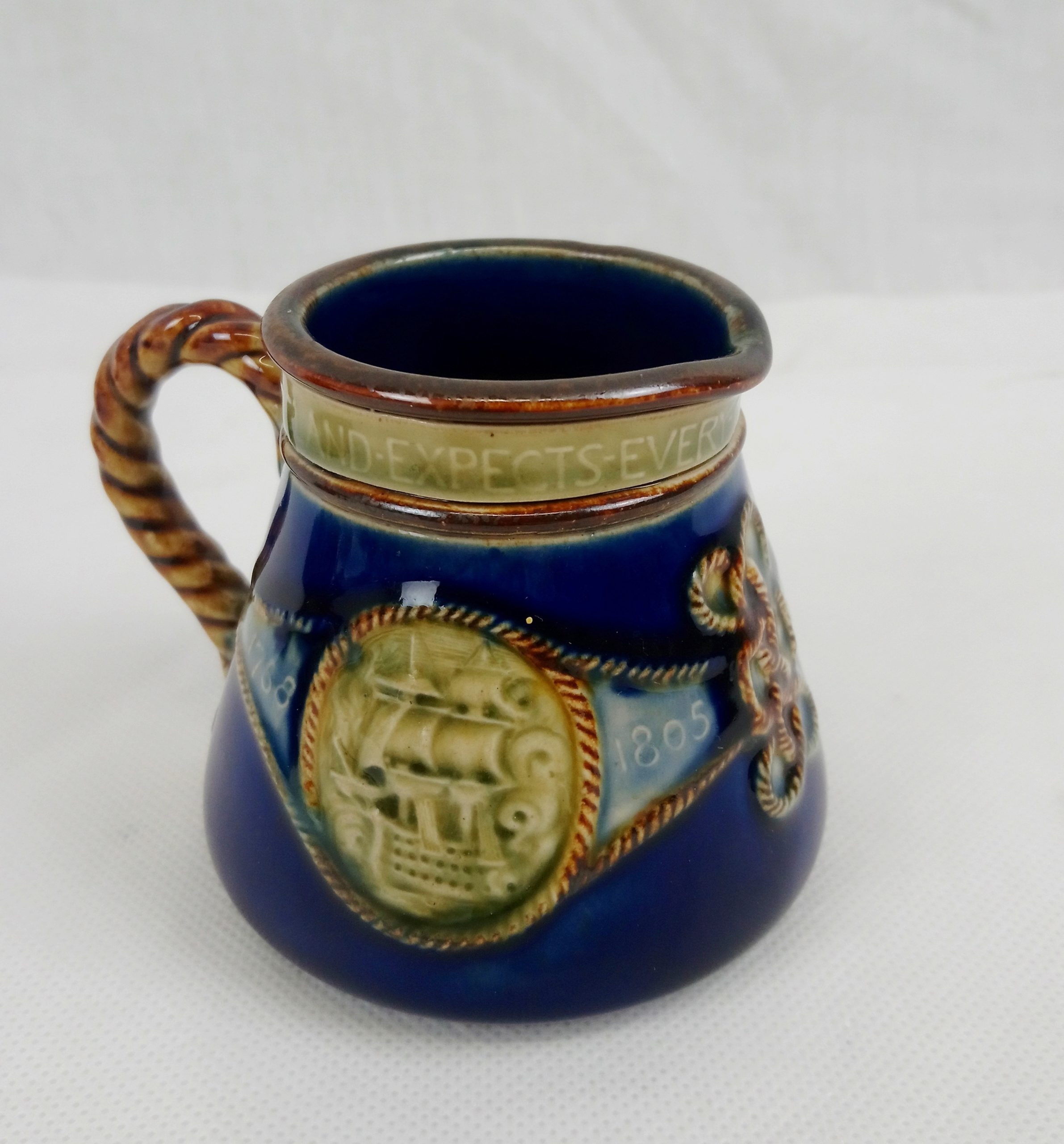 Circa 1905 Royal Doulton Nelson Tea Pot, Milk Jug And Sugar Bowl - Image 5