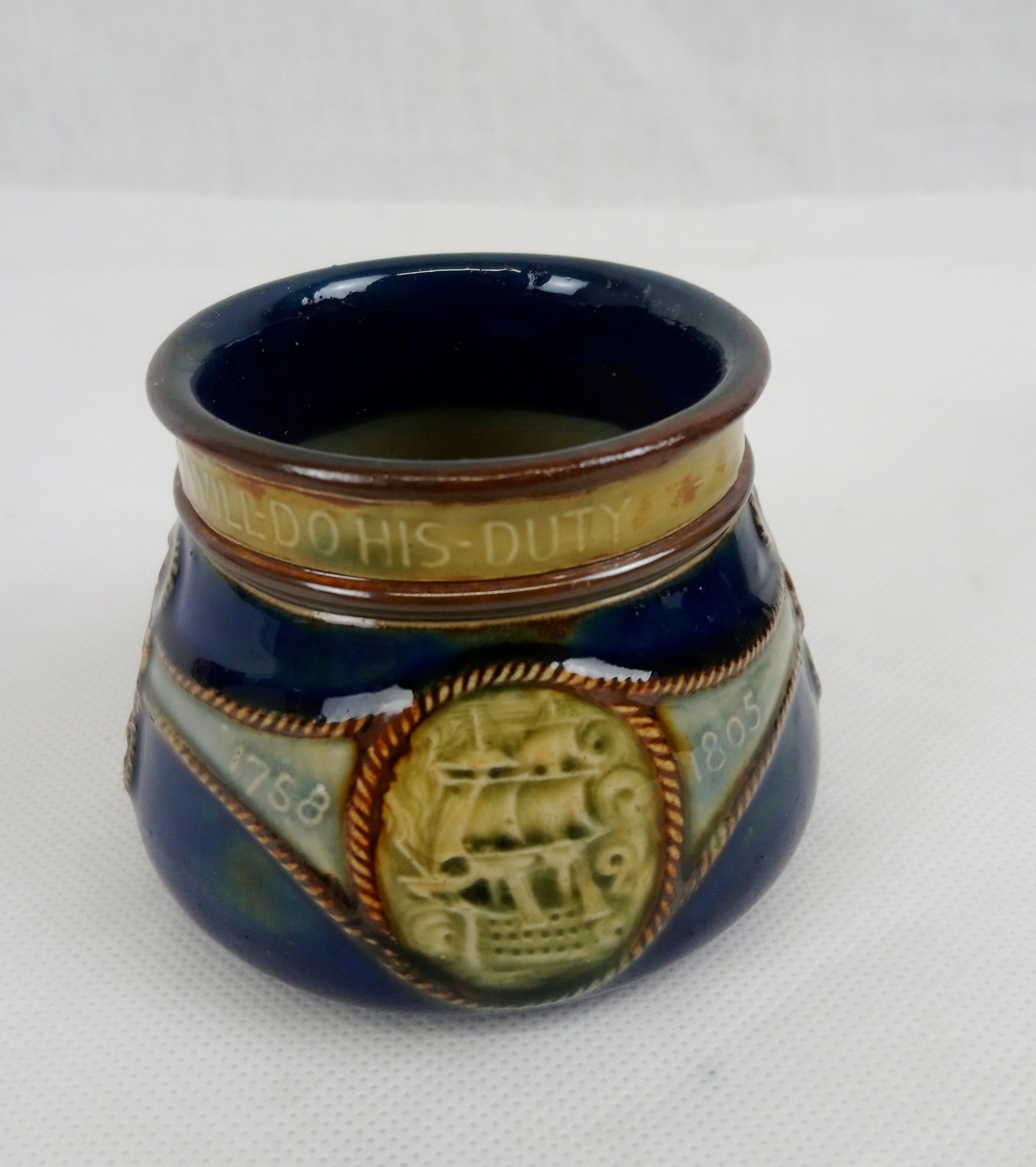 Circa 1905 Royal Doulton Nelson Tea Pot, Milk Jug And Sugar Bowl - Image 6