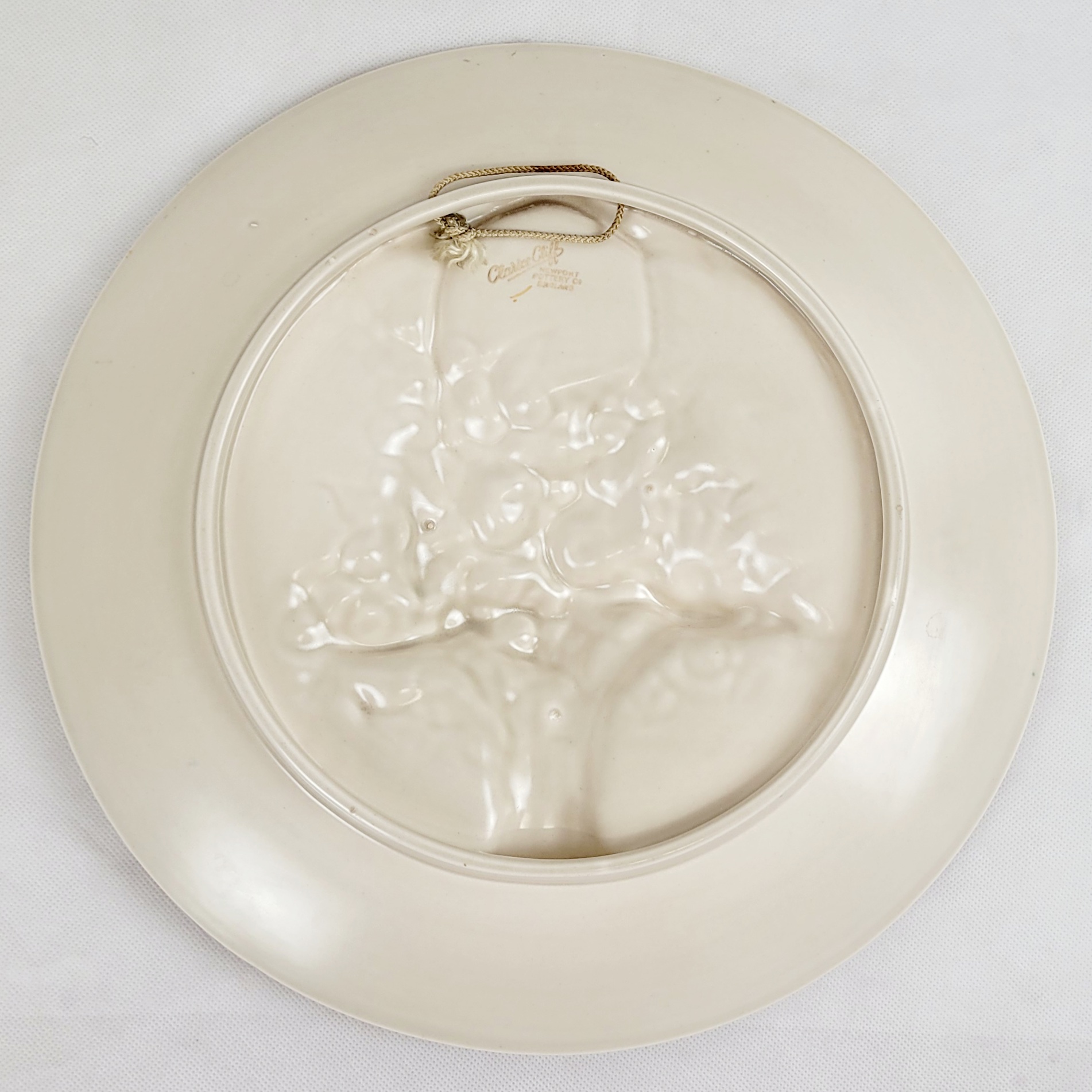 Cream Clarice Cliff Floral Wall Plaque* - Image 6
