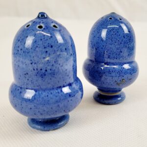 Early 1900s Moorcroft Salt And Pepper Set In Blue