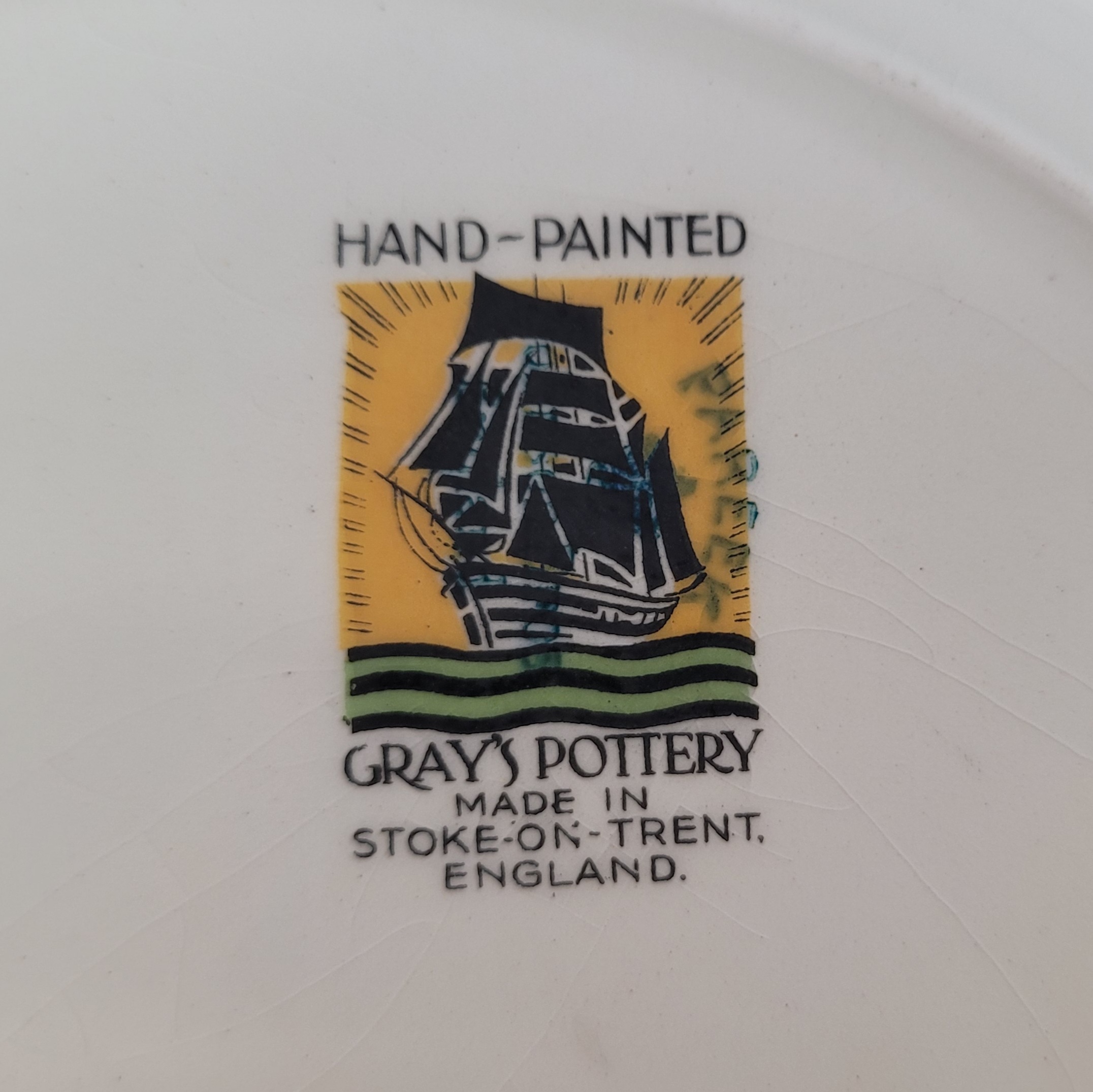 Grays Pottery Floral Plate - Image 3