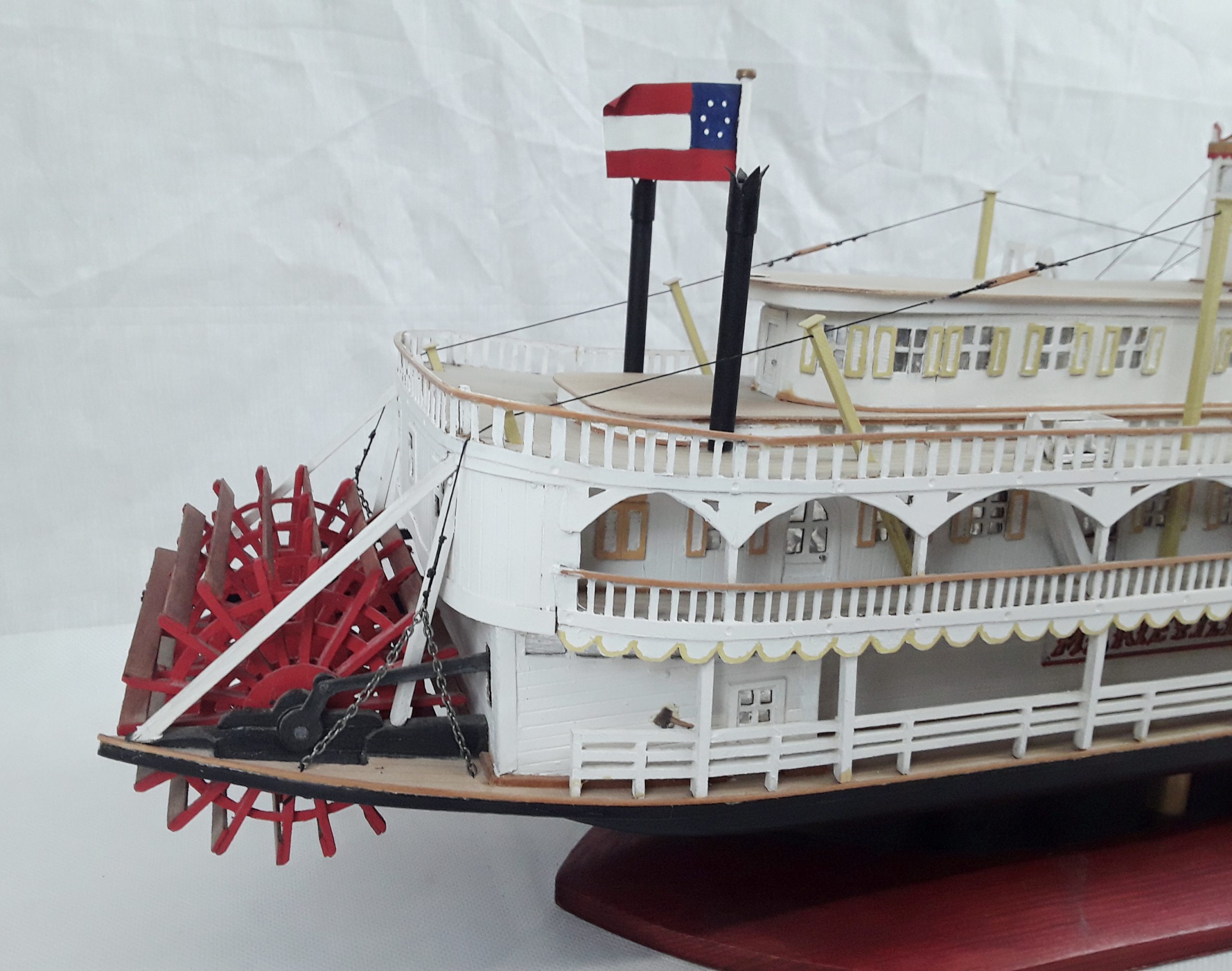 Scratch Built Static Model Of A Missiissippi Paddle Steamer ‘Marieville’ - Image 3