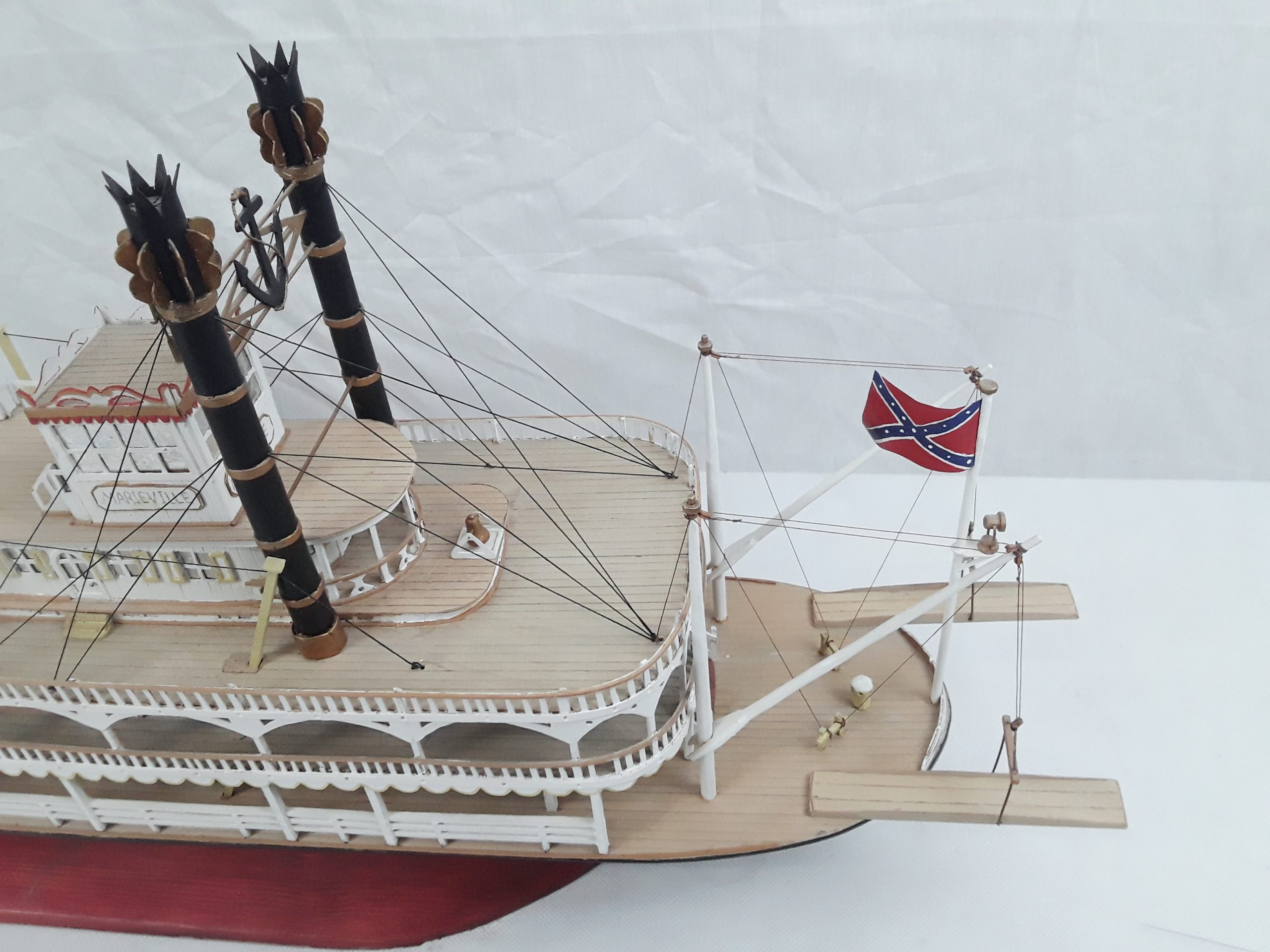 Scratch Built Static Model Of A Missiissippi Paddle Steamer ‘Marieville’ - Image 5