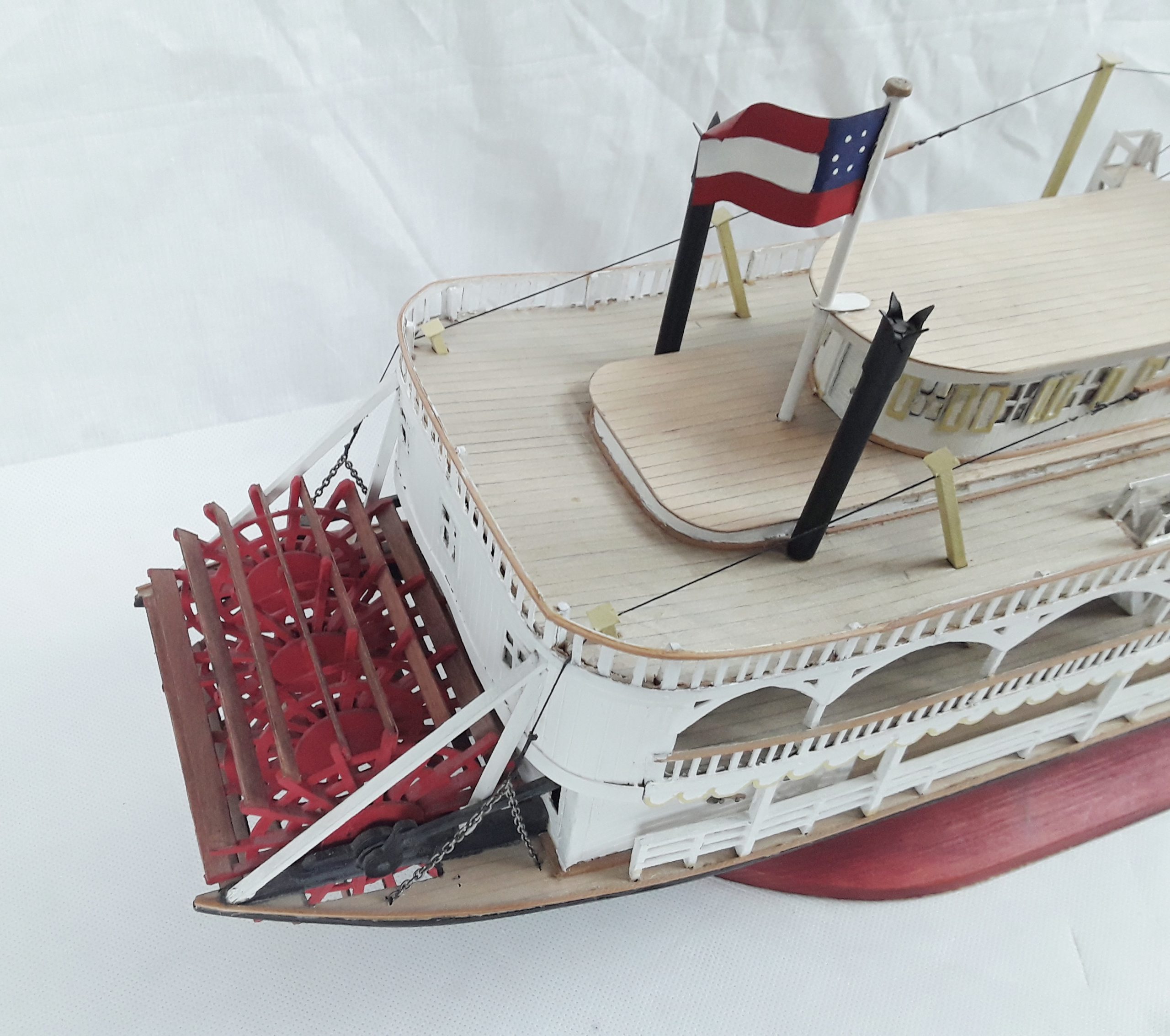 Scratch Built Static Model Of A Missiissippi Paddle Steamer ‘Marieville’ - Image 7