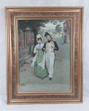 Early 20th Century Chromolithographic Print of ‘The Gallant Sailor’ After Frank Dadd