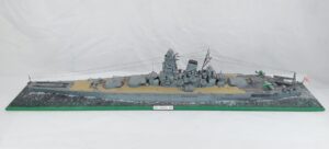 Scratch Built Large Waterline Model Of The WW2 IJNS Japanese Battleship Yamato