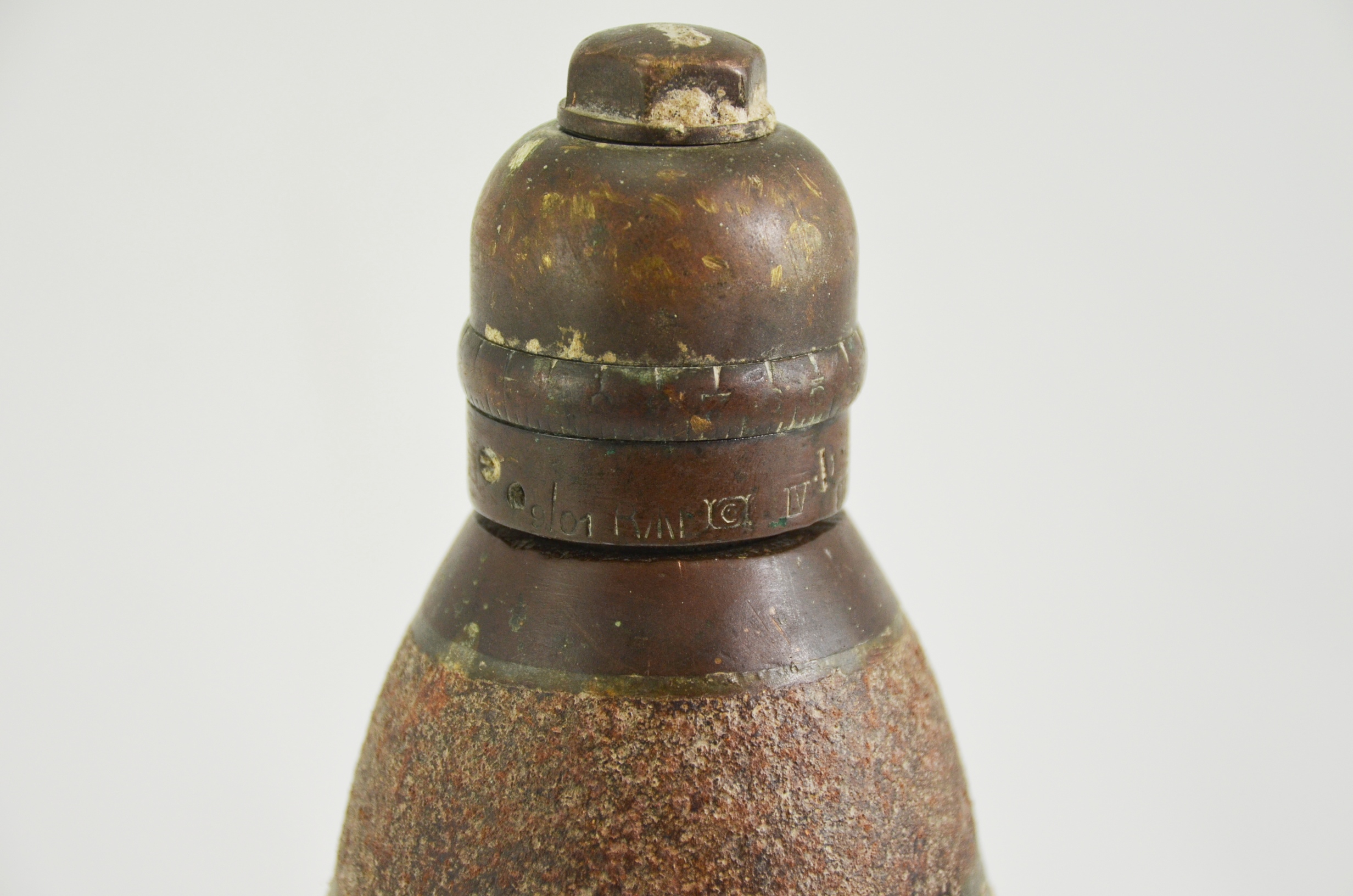 Boer War British Artillery Shell with No. 56 Mk IV Fuze - Image 6