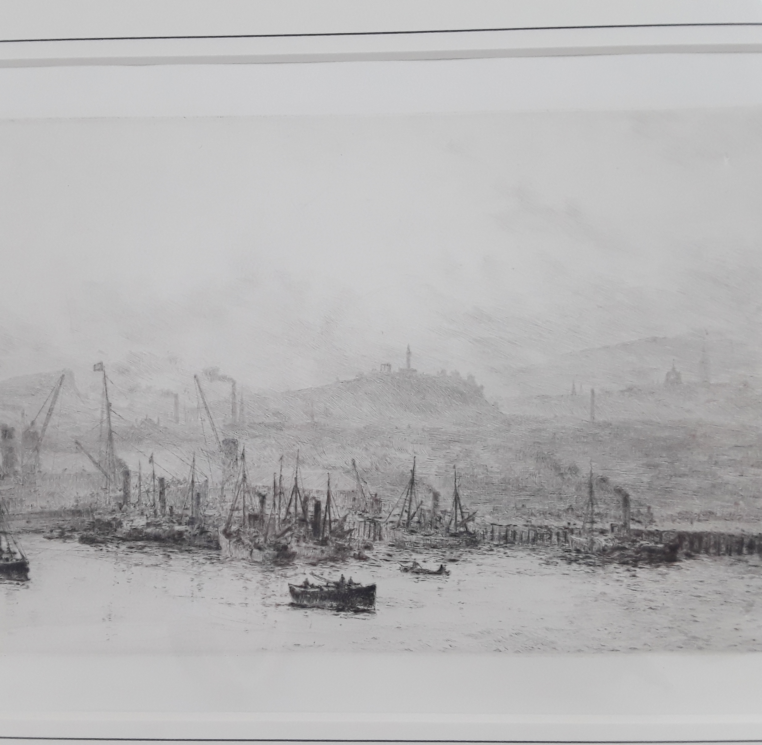 William L. Wyllie Signed Etching of A Dockyard Scene - Image 3