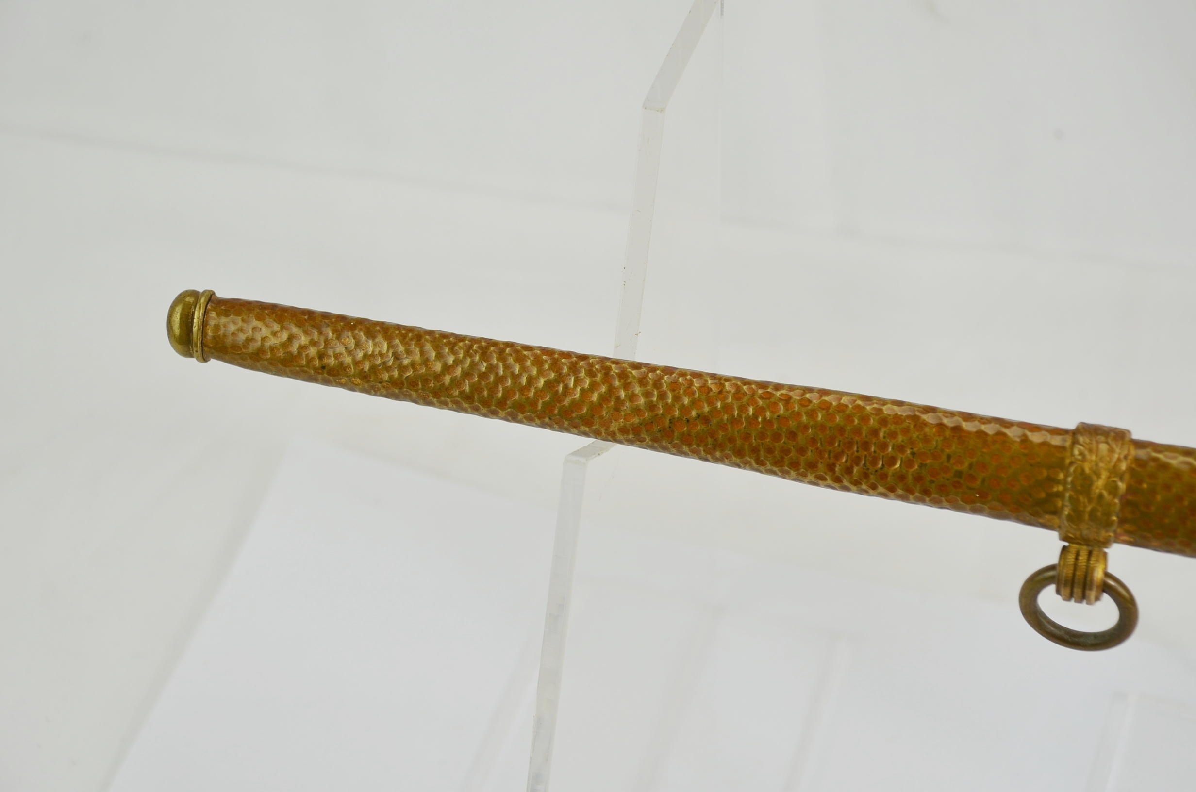 Original WW2 German Kriegsmarine Dagger and Hammered Scabbard - Image 17