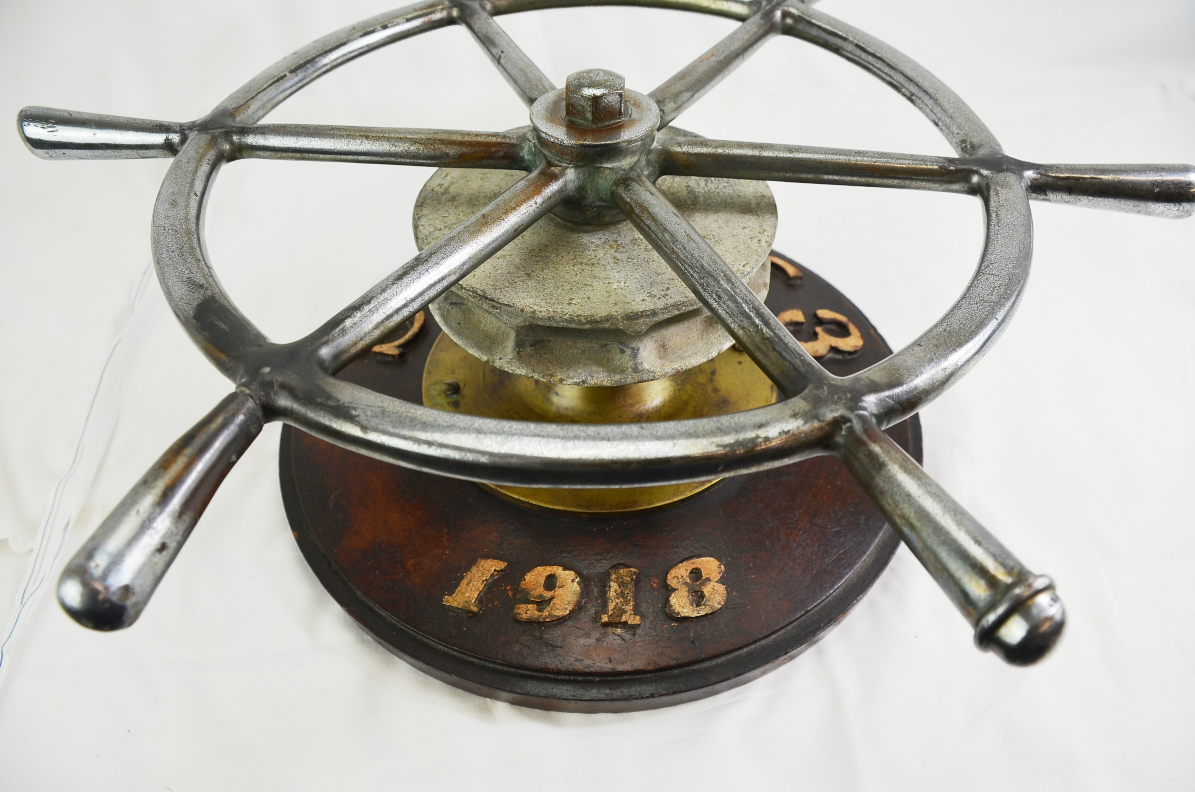 WW1 Period Submarine HMS C3 Torpedo Loading Wheel - Image 3