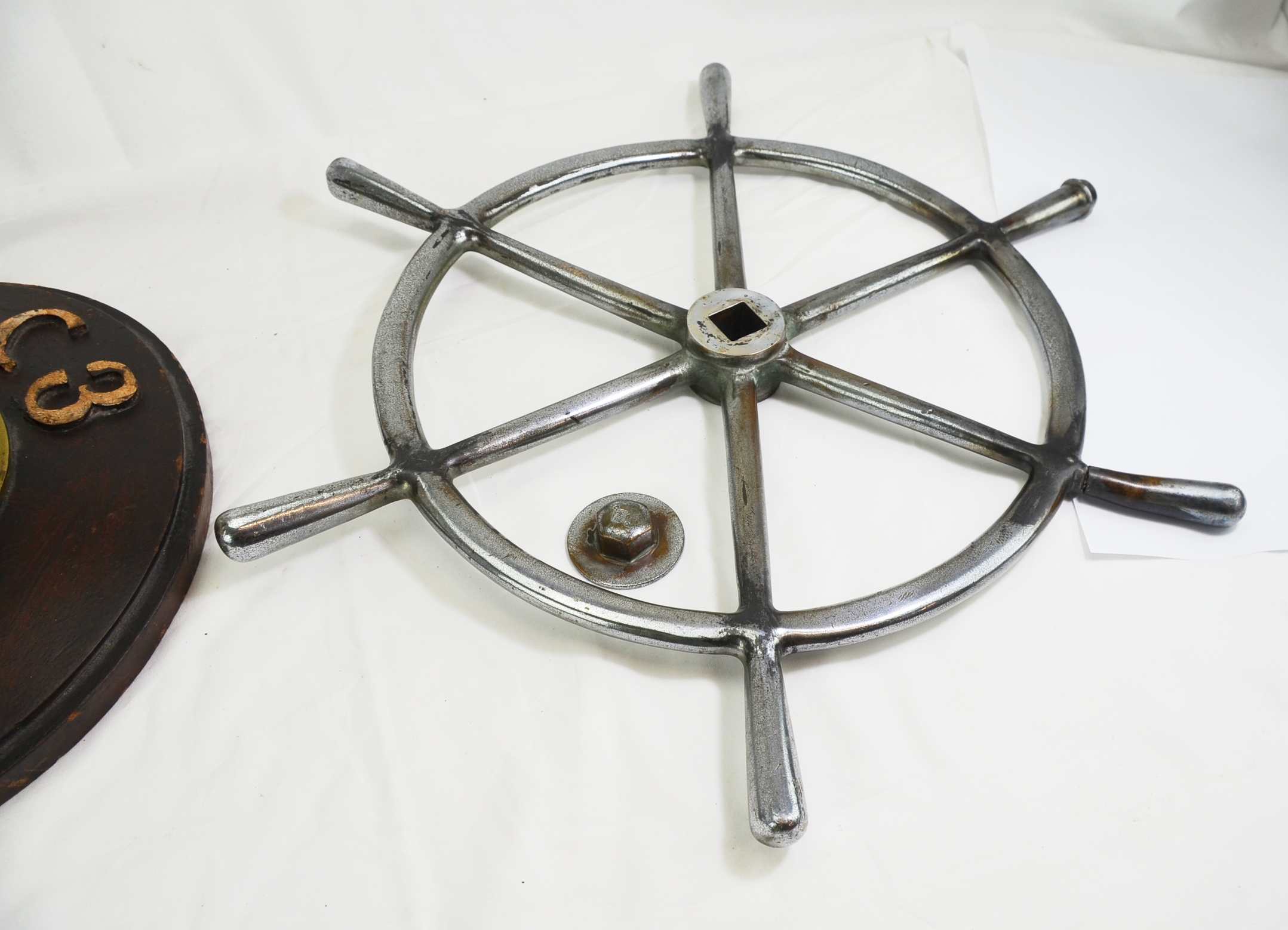 WW1 Period Submarine HMS C3 Torpedo Loading Wheel - Image 5