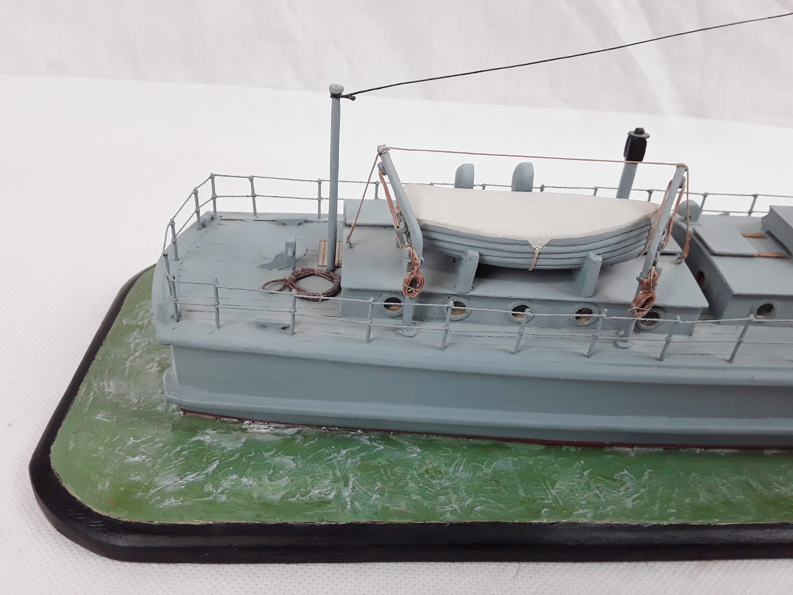 Scratch Built Waterline Model Boat of US Coastguard Cutter CG171 Circa 1925 - Image 11