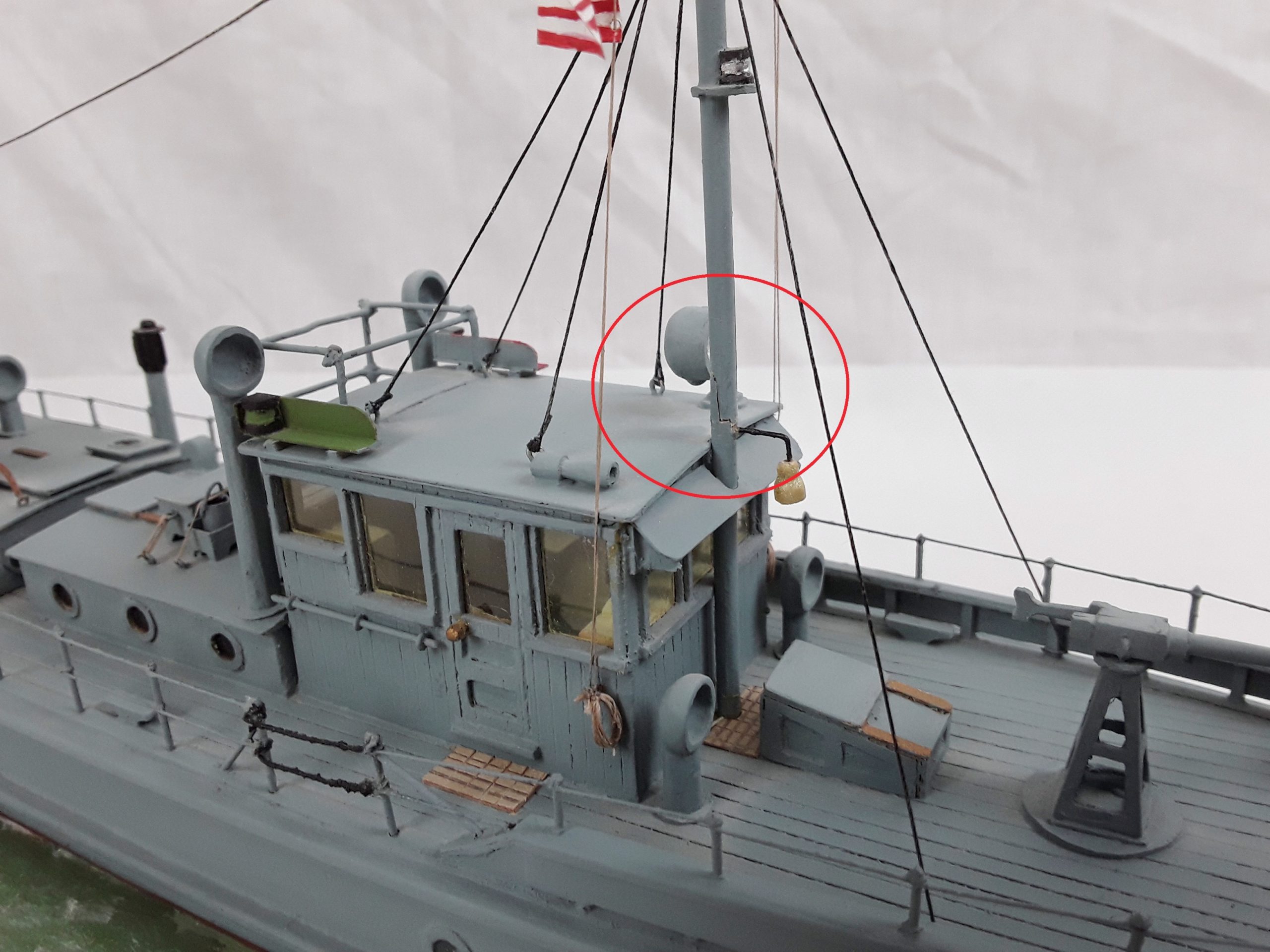 Scratch Built Waterline Model Boat of US Coastguard Cutter CG171 Circa 1925 - Image 8