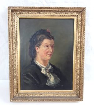 Christiana P. Ross Oil Portrait of a Lady 1877
