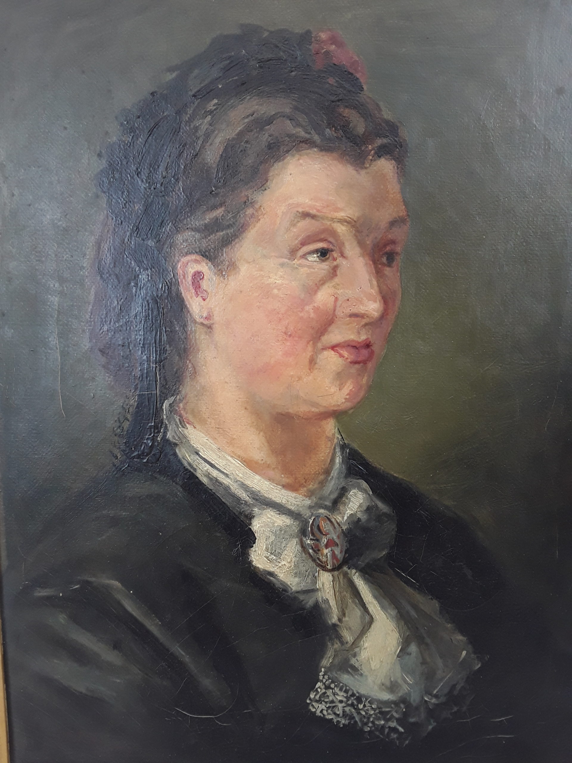 Christiana P. Ross Oil Portrait of a Lady 1877 - Image 2