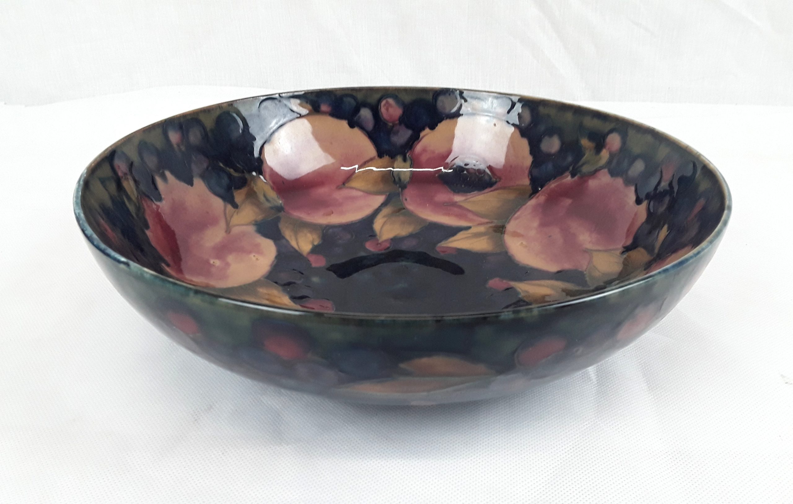 Large William Moorcroft Footed Pomegranate Bowl