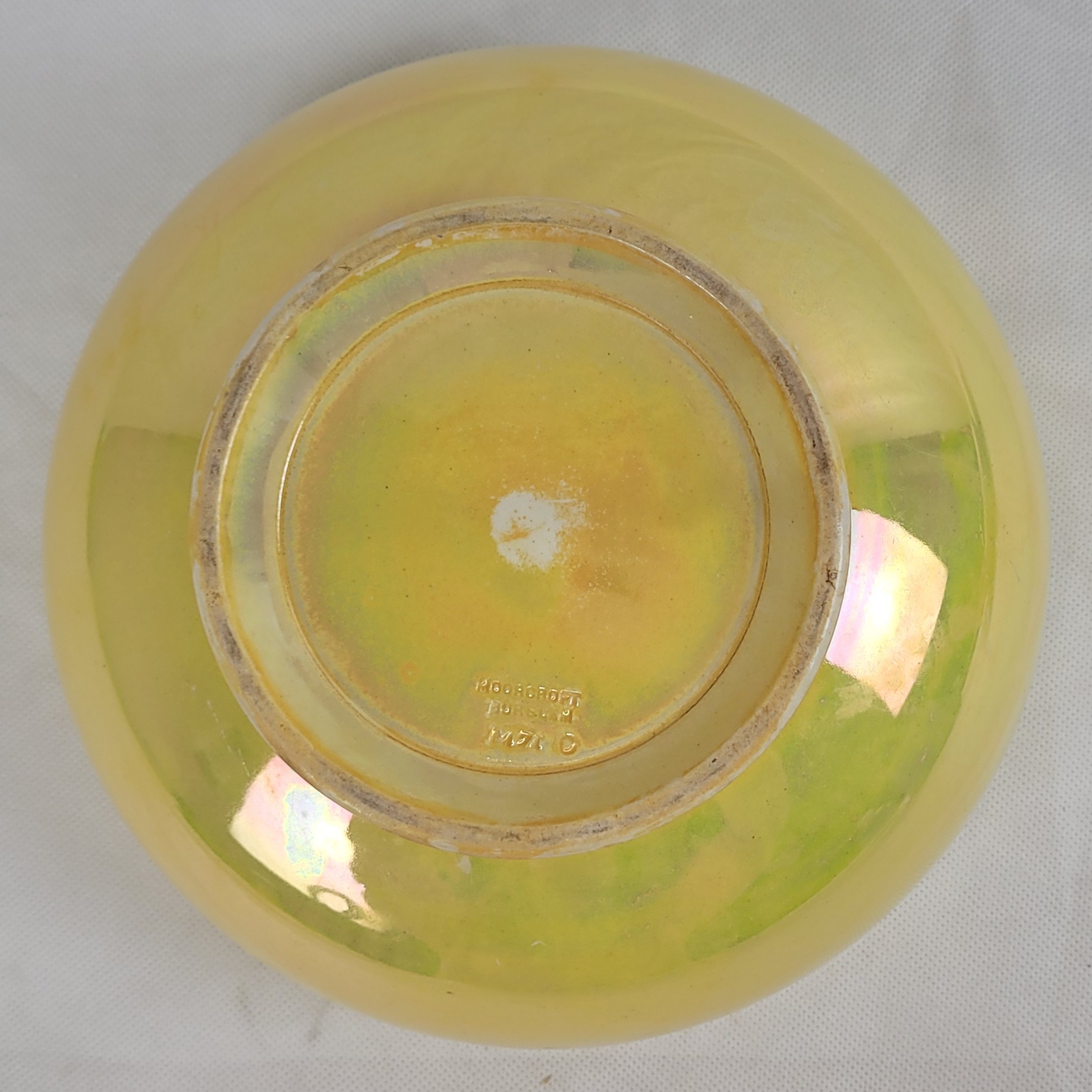 Moorcroft Yellow Lustre Bowl - Image 3