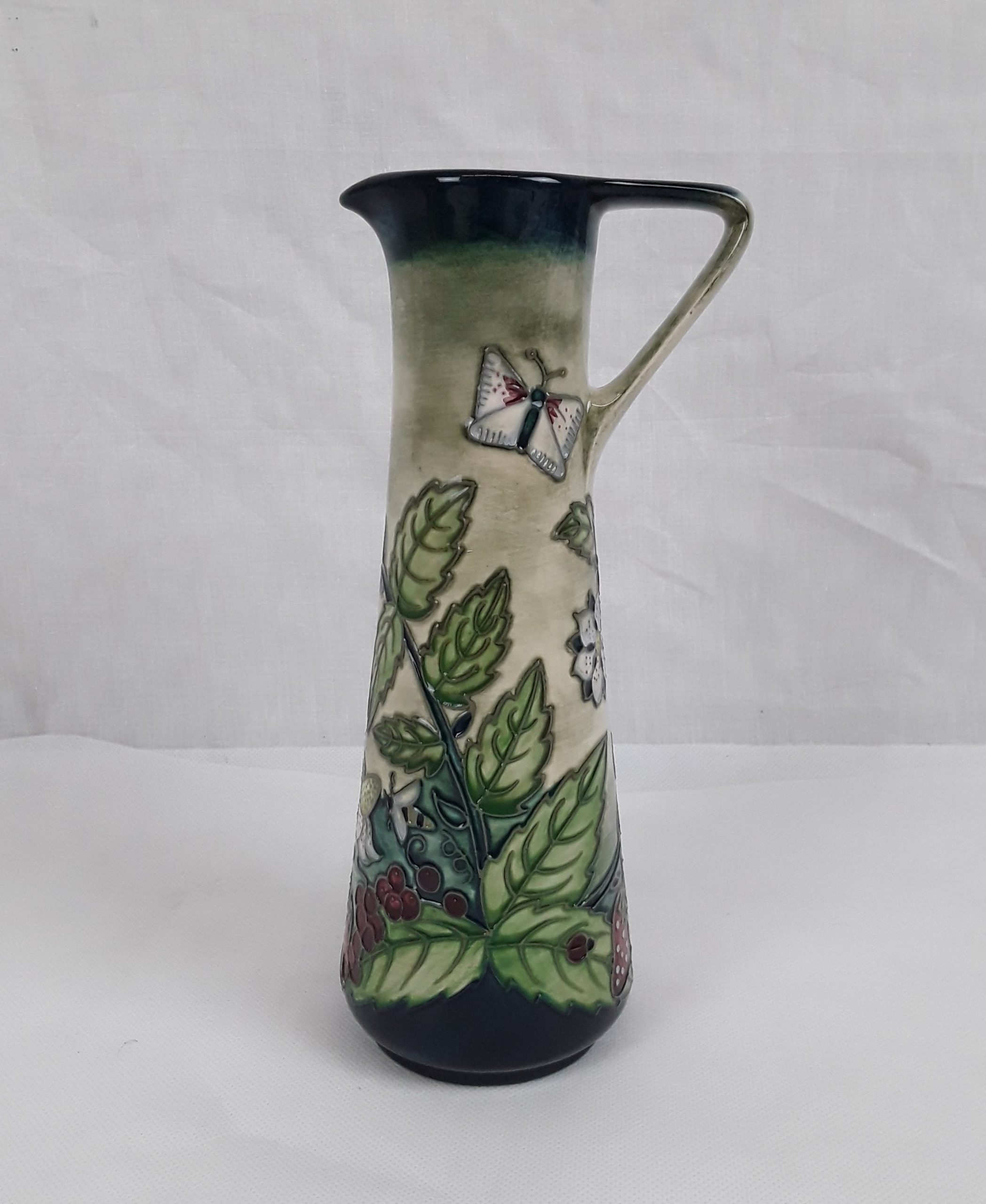 Nicola Slaney For Moorcroft Fruit Garden Pattern Ewer Vase