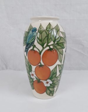 Sally Tuffin For Moorcroft Oranges Vase