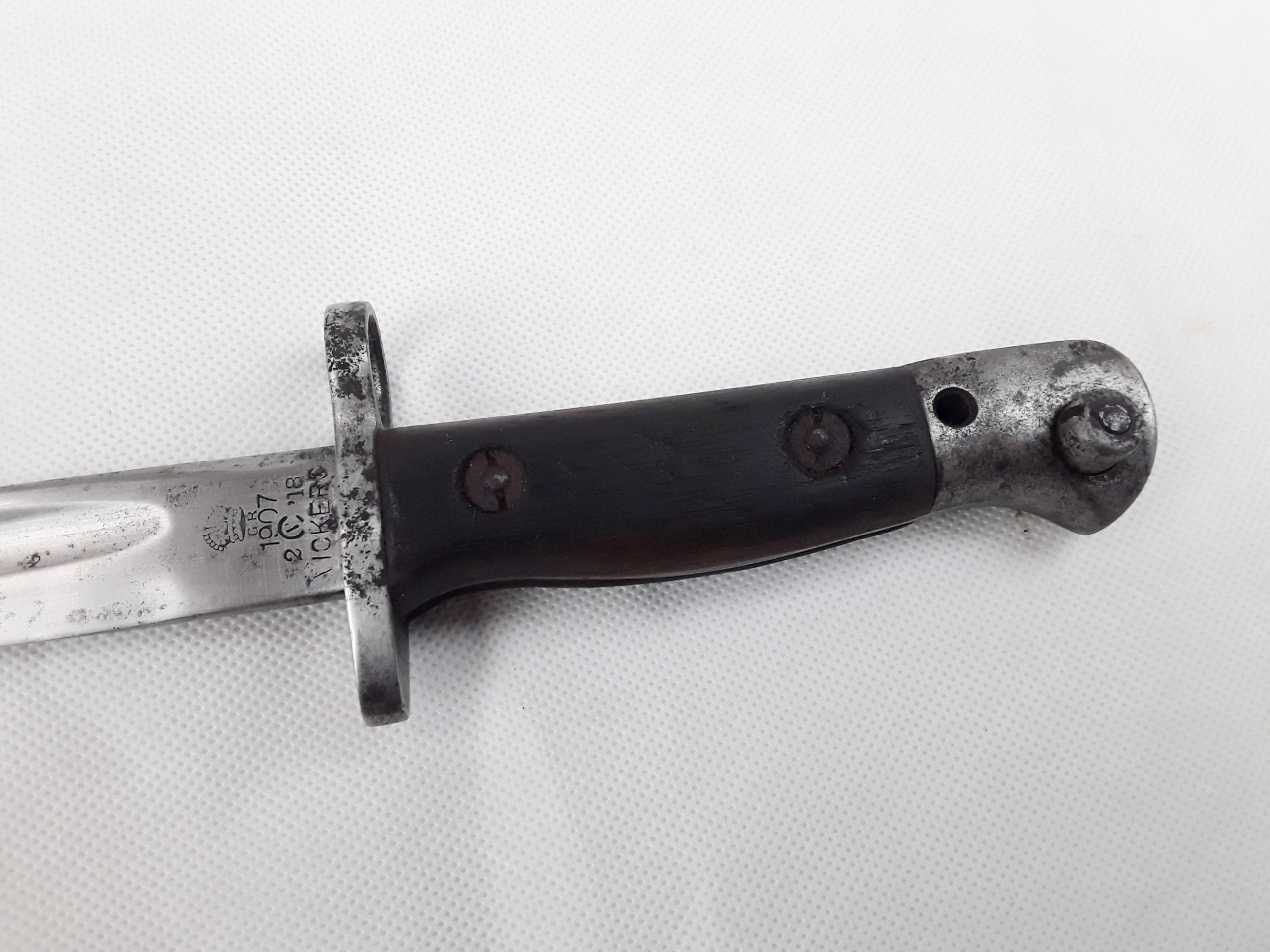 Rare 1918 Vickers (Crayford) 1907 Pattern Bayonet And Scabbard - Image 10