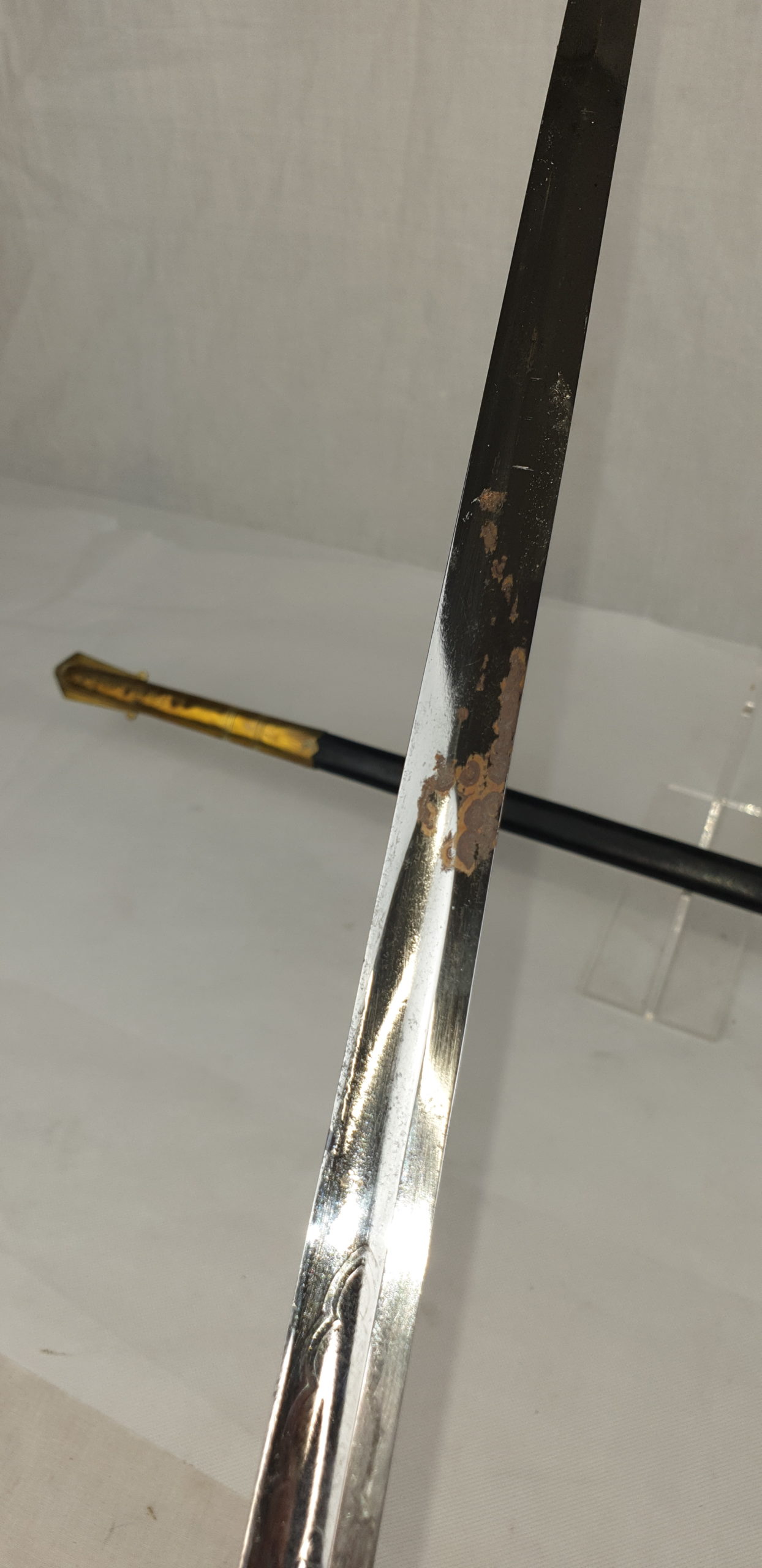 WW1 Period George V Royal Navy Sword With EIIR Grip - Image 17