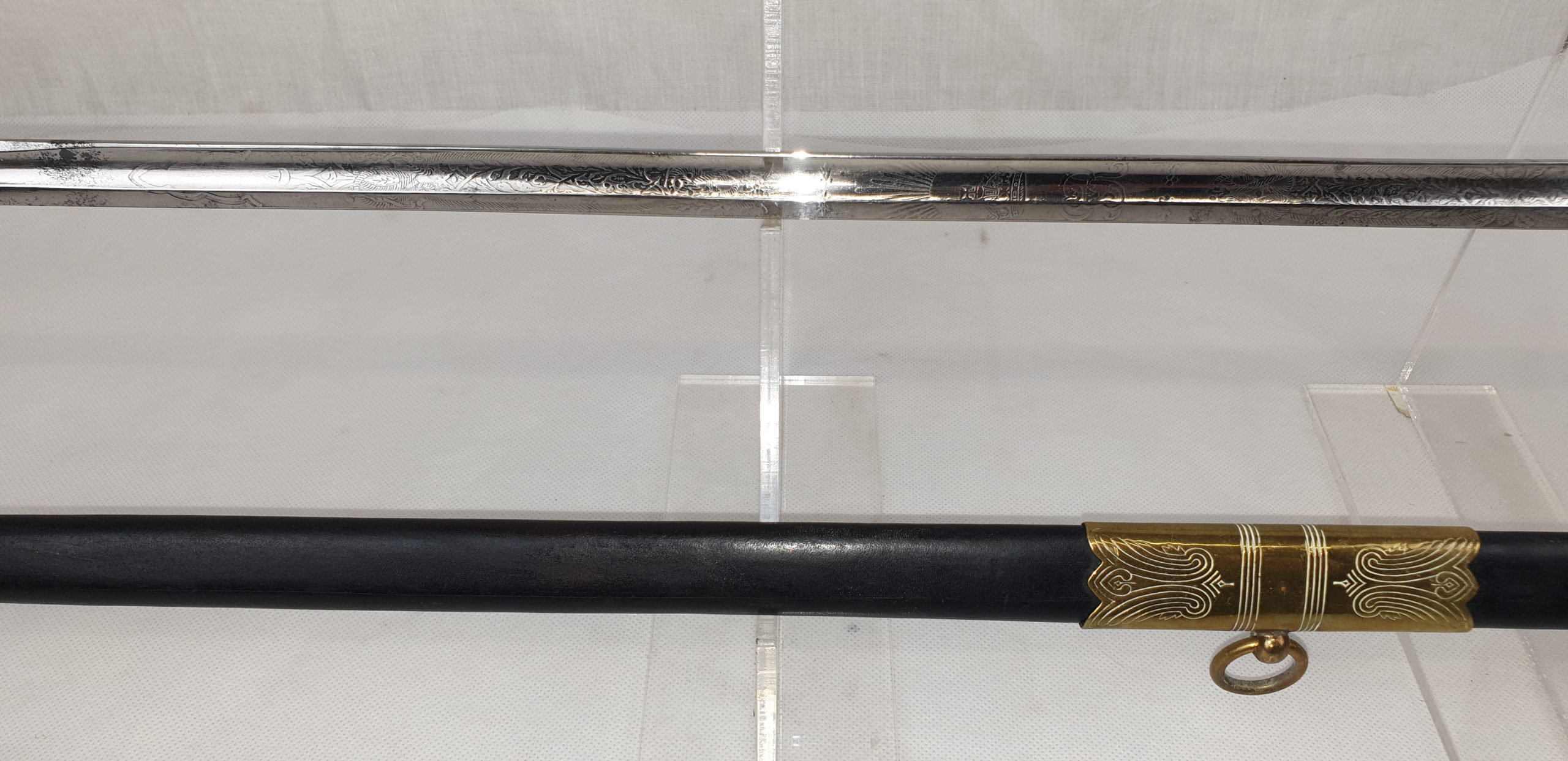 WW1 Period George V Royal Navy Sword With EIIR Grip - Image 9