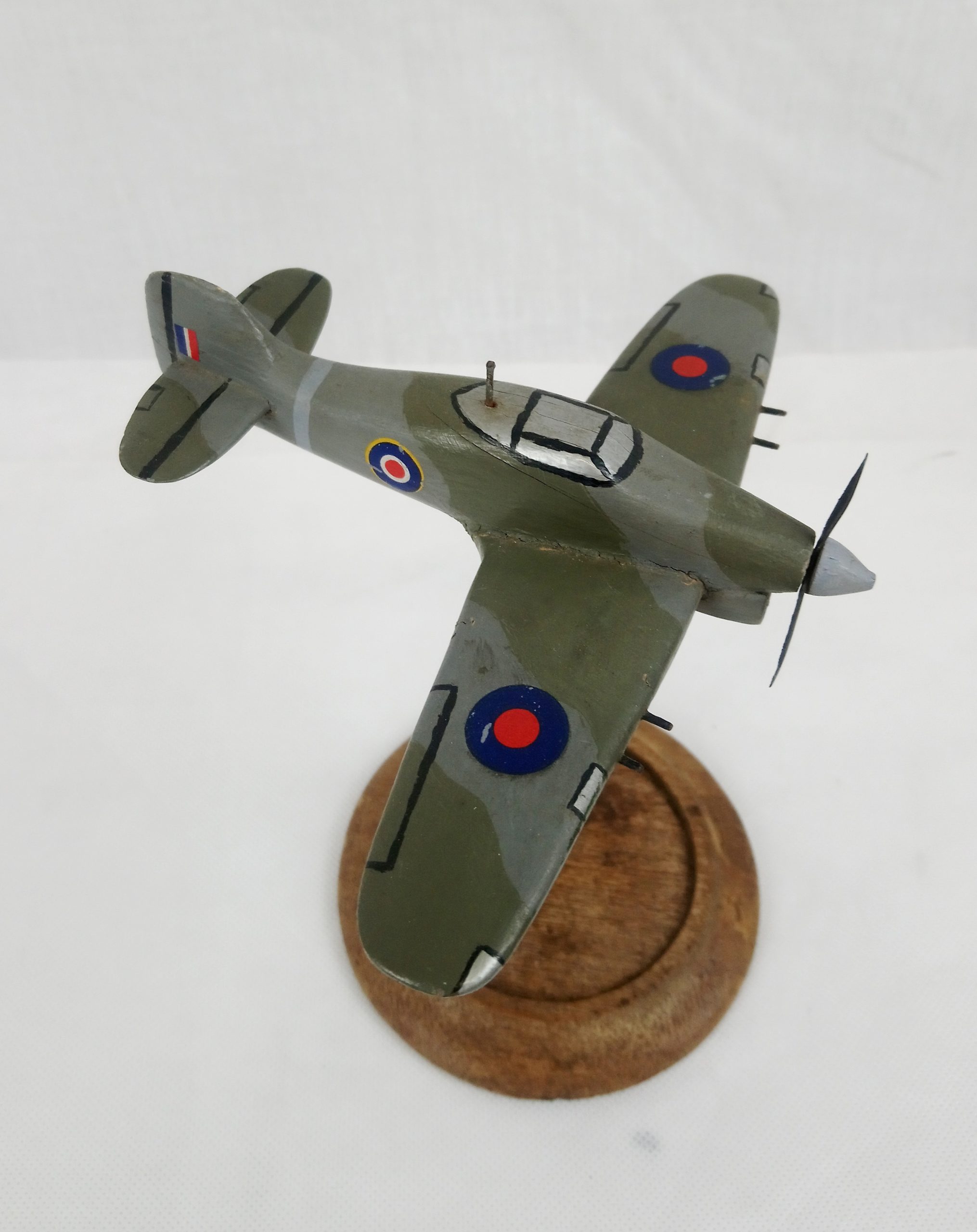 WW2 Era Model Of An RAF Hawker Typhoon Fighter On Stand - Image 3