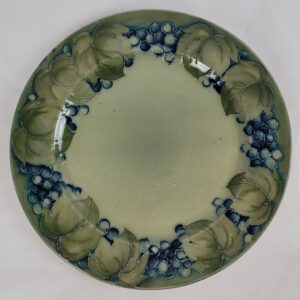 William Moorcroft Celadon Leaf And Berry Plate