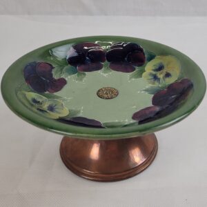 William Moorcroft Celadon Pansy Comport