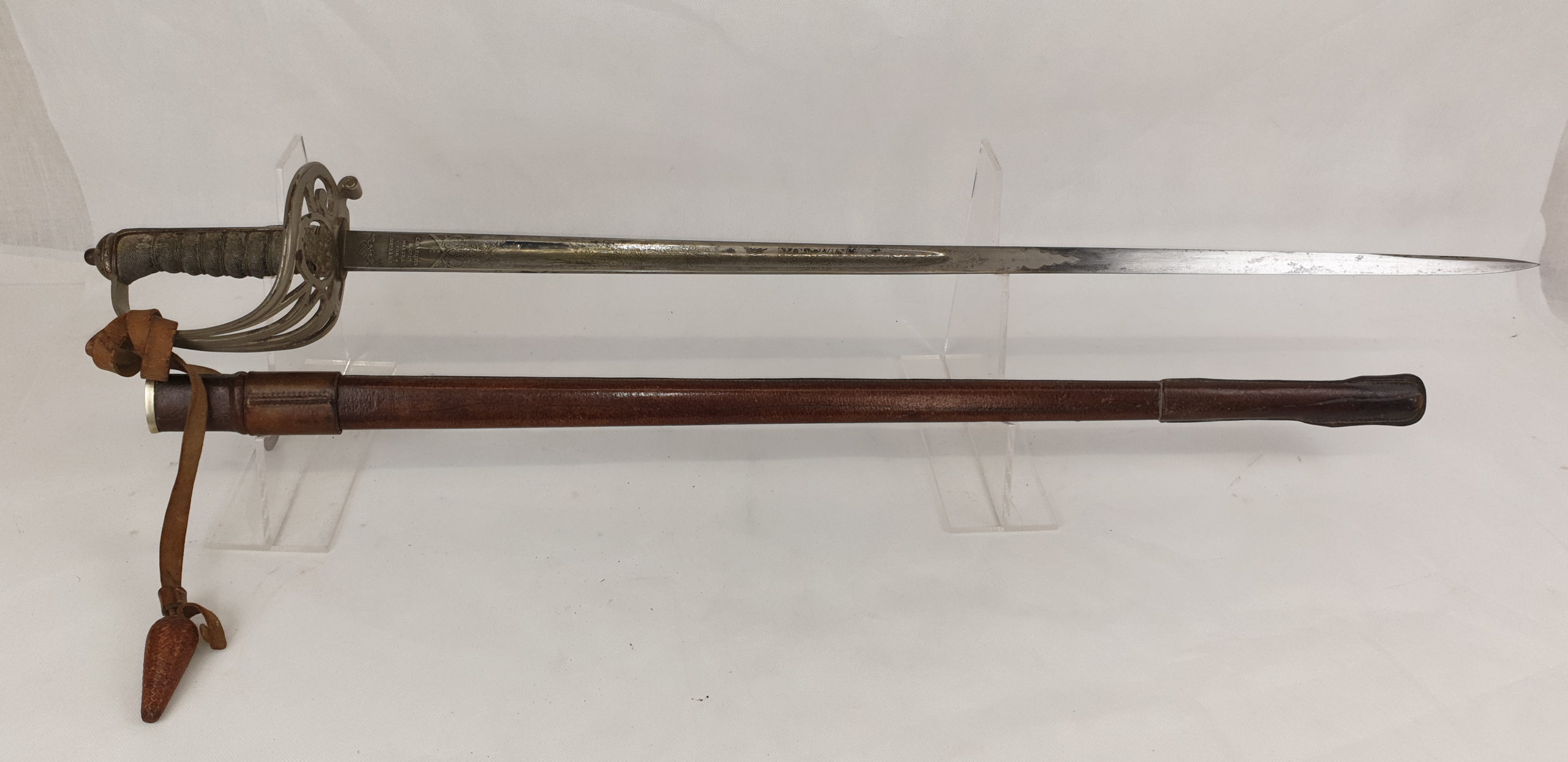 1897 Pattern Edward VII Royal Rifles Officers Sword And Scabbard