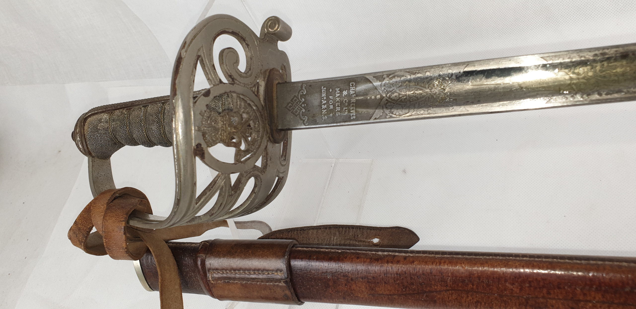 1897 Pattern Edward VII Royal Rifles Officers Sword And Scabbard - Image 2