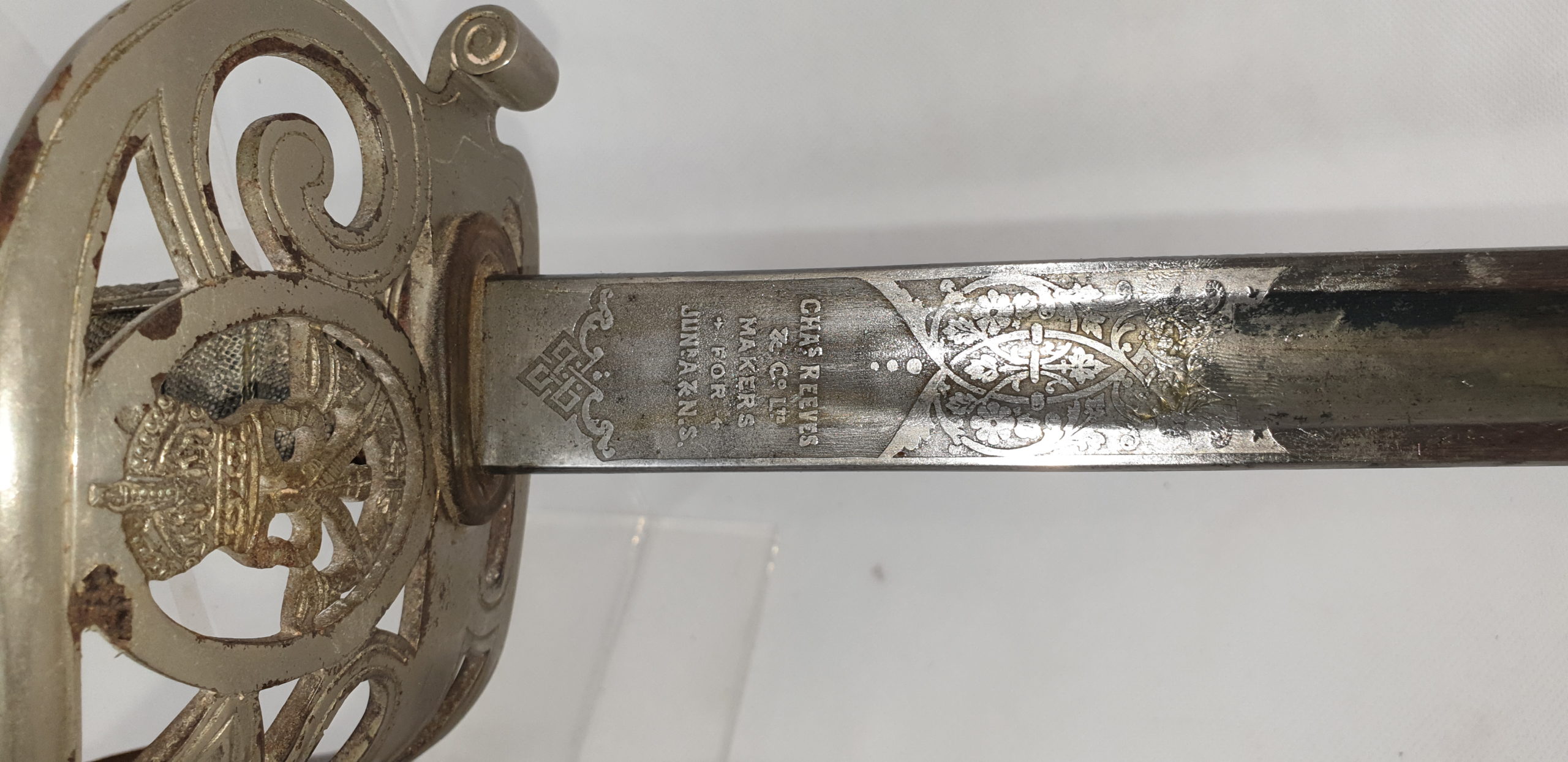 1897 Pattern Edward VII Royal Rifles Officers Sword And Scabbard - Image 3